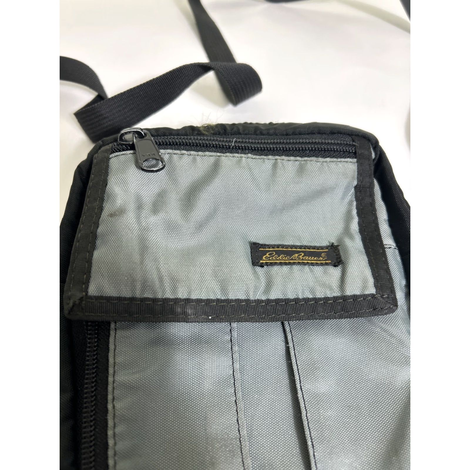 Eddie Bauer VINTAGE Eddie Bauer Crossbody Bag Small Women Gray Nylon 9x5x1 Crossbody Bag Gray Womens Small Retro 90s? Size ONE SIZE - 4 Thumbnail