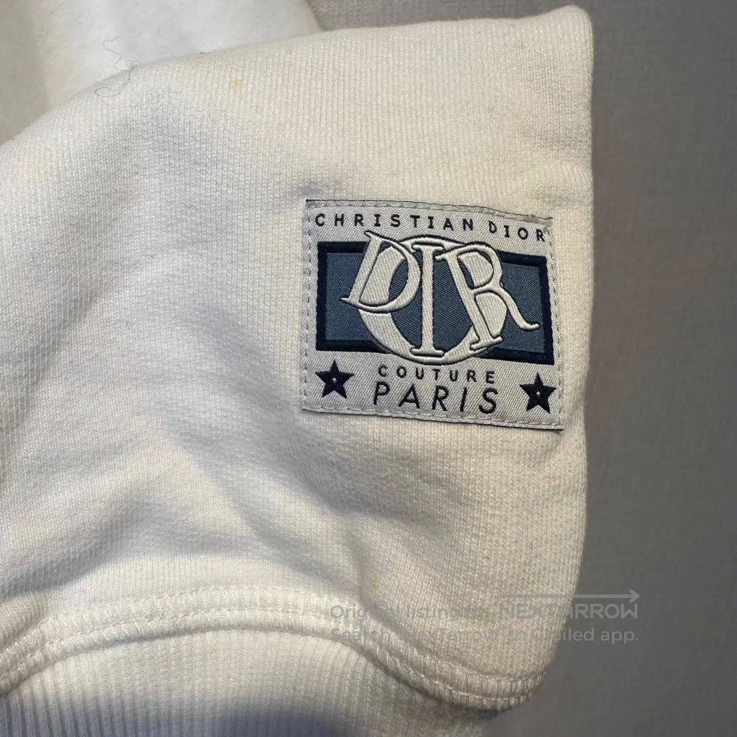 Dior White Long-Sleeve Sweatshirt. Size US M / EU 48-50 / 2 - 3 Thumbnail
