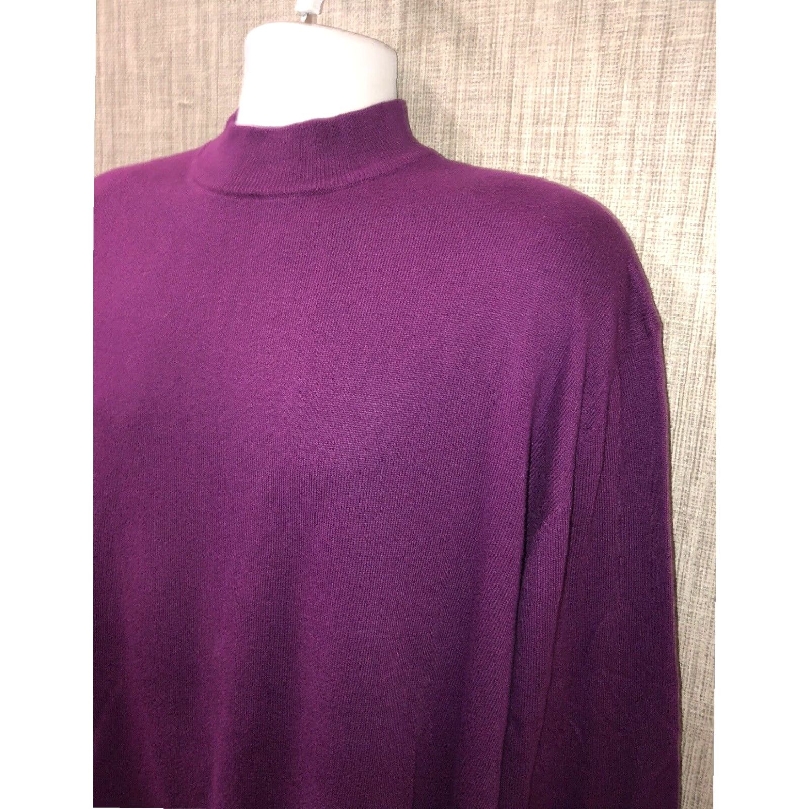 Vintage VINTAGE Mondo Di Marco Italian Made Purple Rayon Crewneck Sweater Adult Large Mens Size US L / EU 52-54 / 3 - 2 Thumbnail