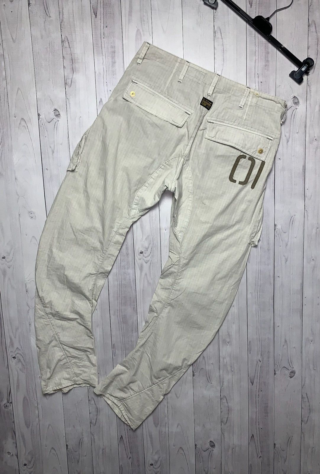 G-Star × Vintage Cargo vintage G Star Raw pants multi pocket size 34 banana Size US 34 / EU 50 - 3 Thumbnail