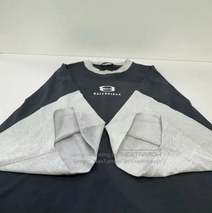 Balenciaga Balenciaga Gray Cotton Short Sleeve T. Size US L / EU 52-54 / 3 - 3 Thumbnail