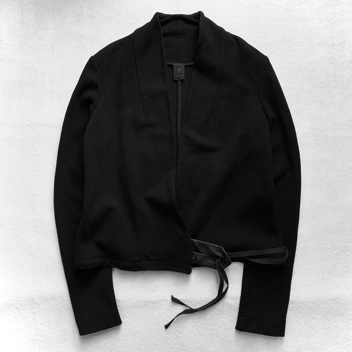 Masnada 2000s Masanda Front Wrapped Slim Wool Jacket Size US XS / EU 42 / 0 - 1 Thumbnail