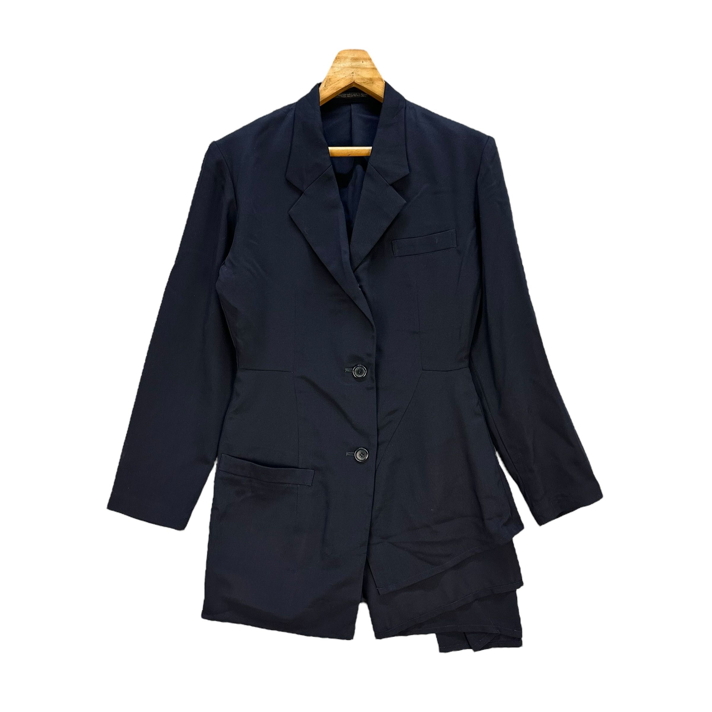 Yohji Yamamoto Vintage YOHJI YAMAMOTO Avant Garde Jacket #A75-1814 Size S / US 4 / IT 40 - 7 Thumbnail