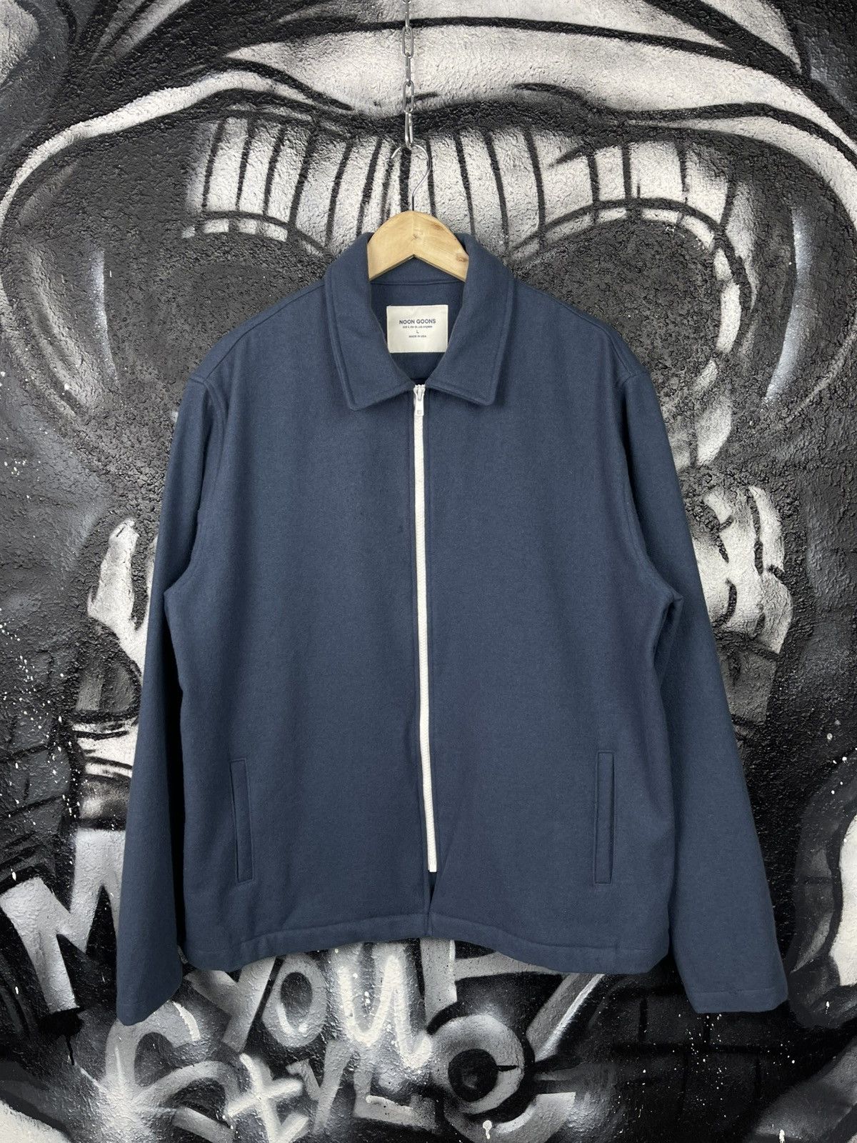Noon Goons Noon Goons Blue Wool Full Zip Jacket Men’s Size L Size US L / EU 52-54 / 3 - 2 Thumbnail