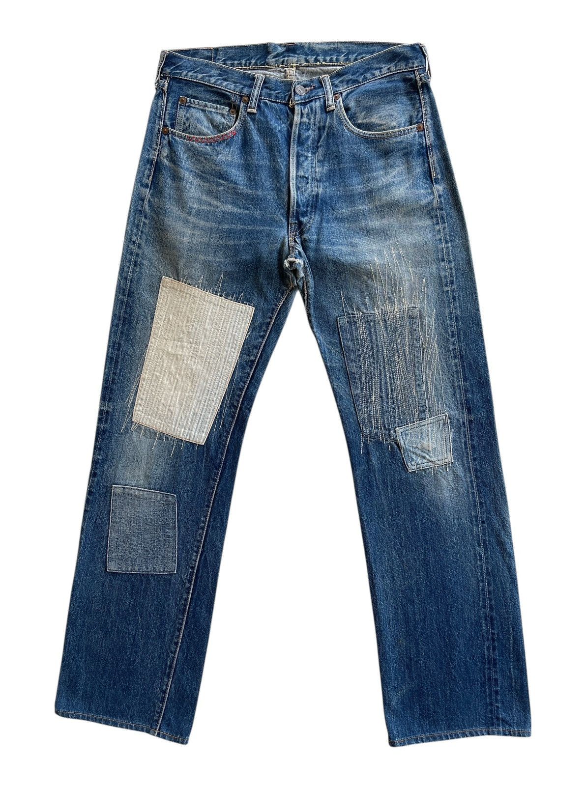 The Real McCoy's Joe McCOY Patchwork Selvedge Denim Size US 32 / EU 48 - 1 Thumbnail