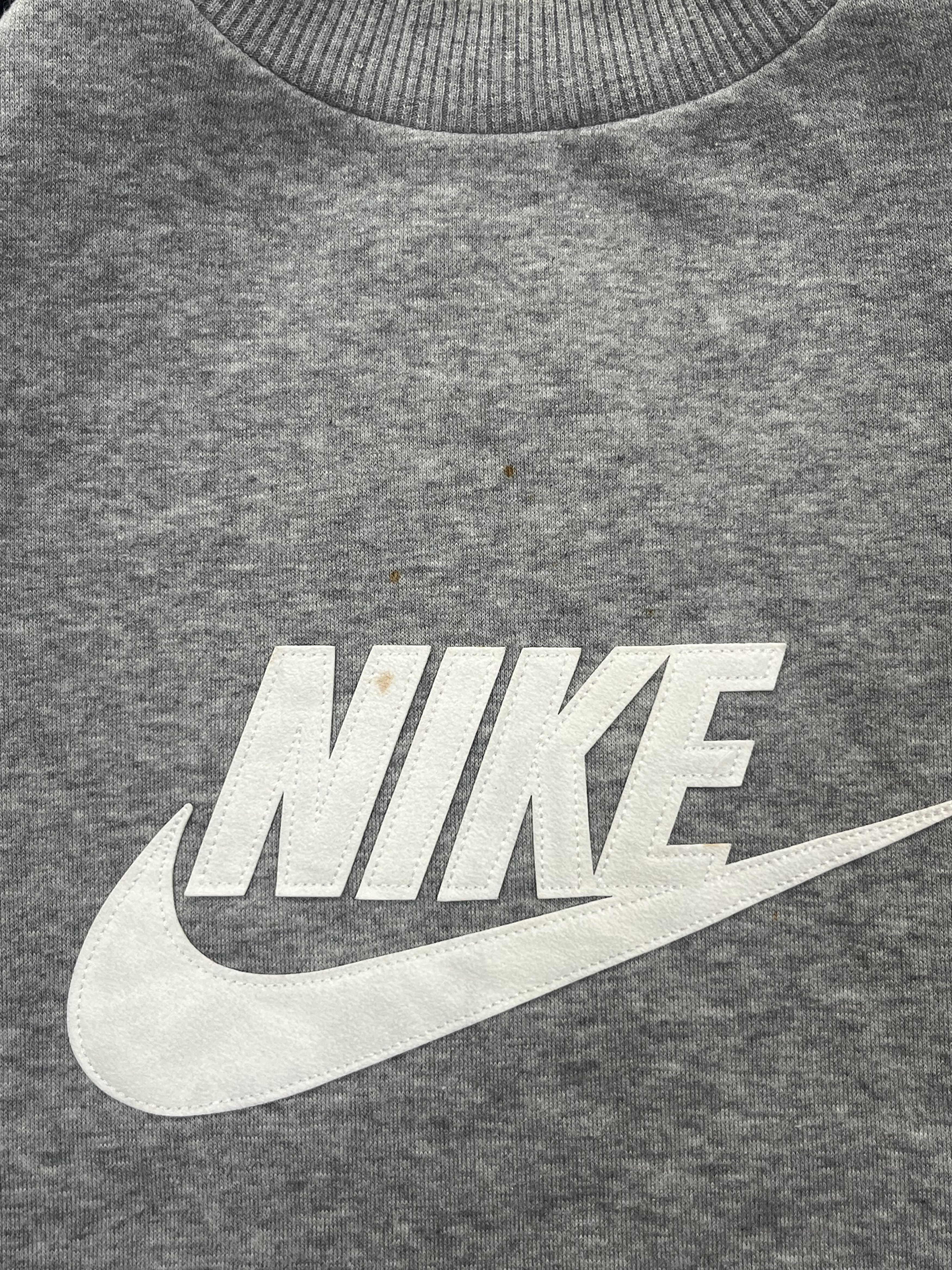 Nike Vintage Sweatshirt Nike Big Logo Swoosh Gray Y2K Streetwear Size US L / EU 52-54 / 3 - 6 Thumbnail