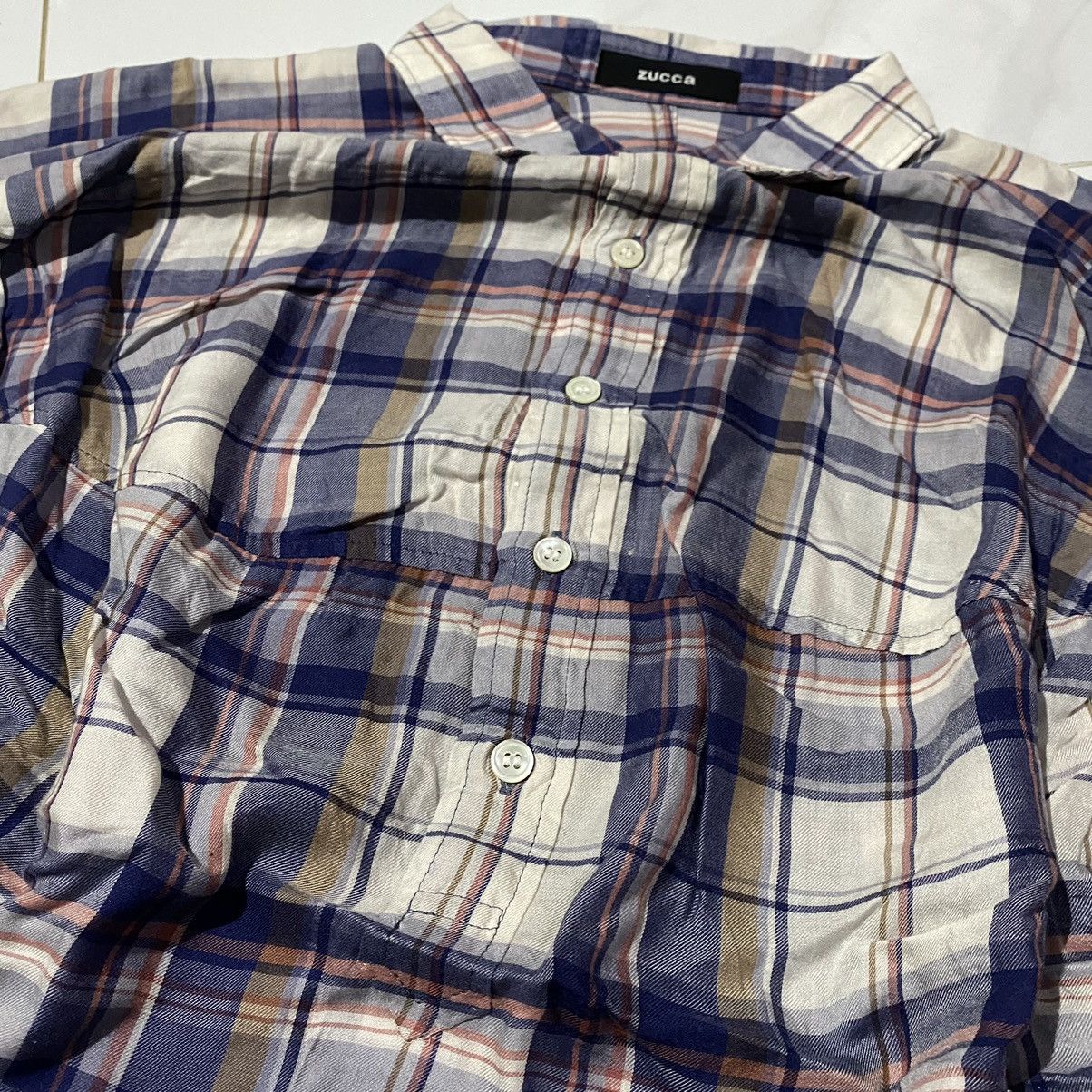 CABANE de ZUCCa × Issey Miyake × Zucca Zucca Plaid Unique Shirt Size US M / EU 48-50 / 2 - 8 Thumbnail