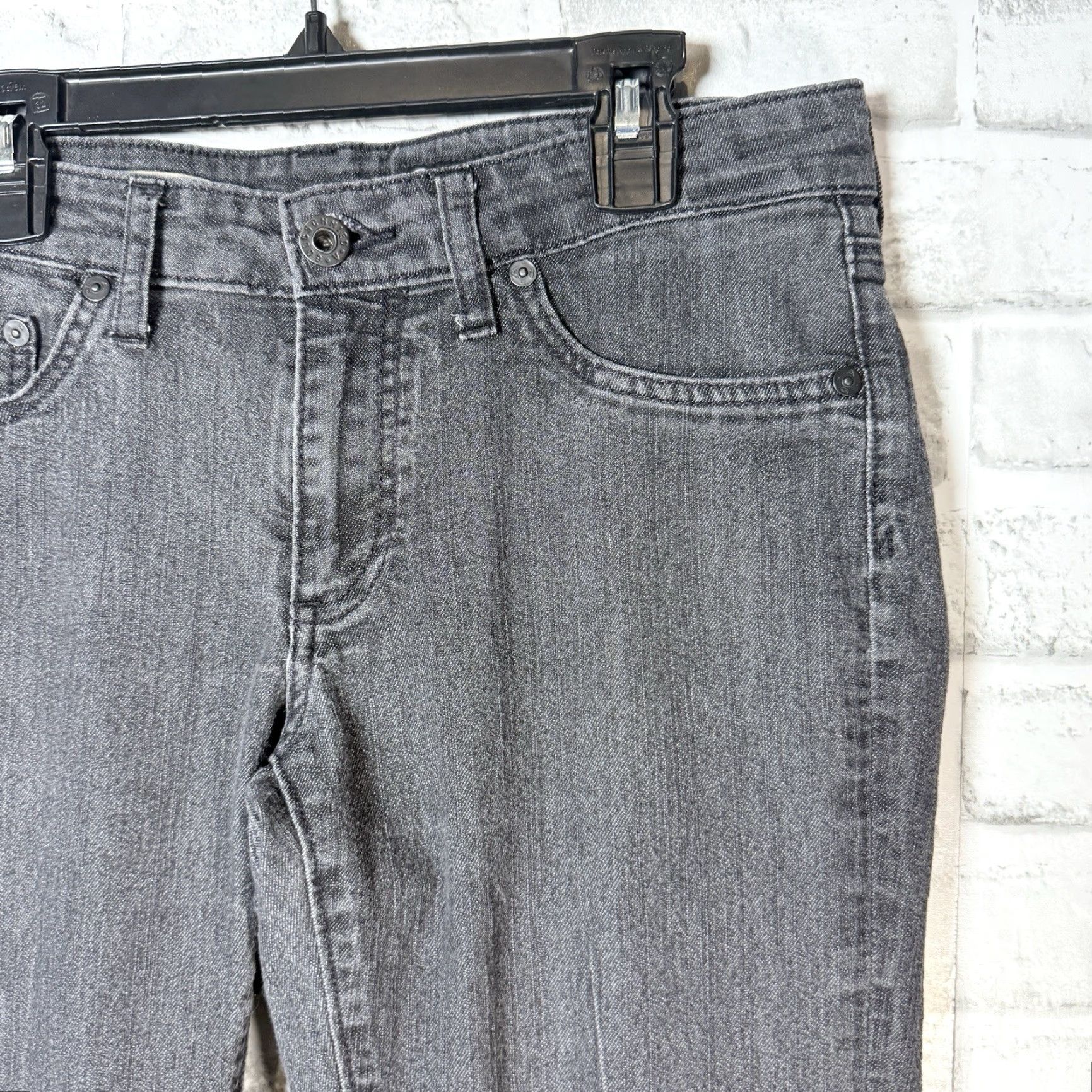 Vintage AG Adriano Goldschmied The Jegging Super Skinny Fit Jeans Womens Size 29x28 Gray Skinny Womens Jeans Size 29" - 2 Thumbnail