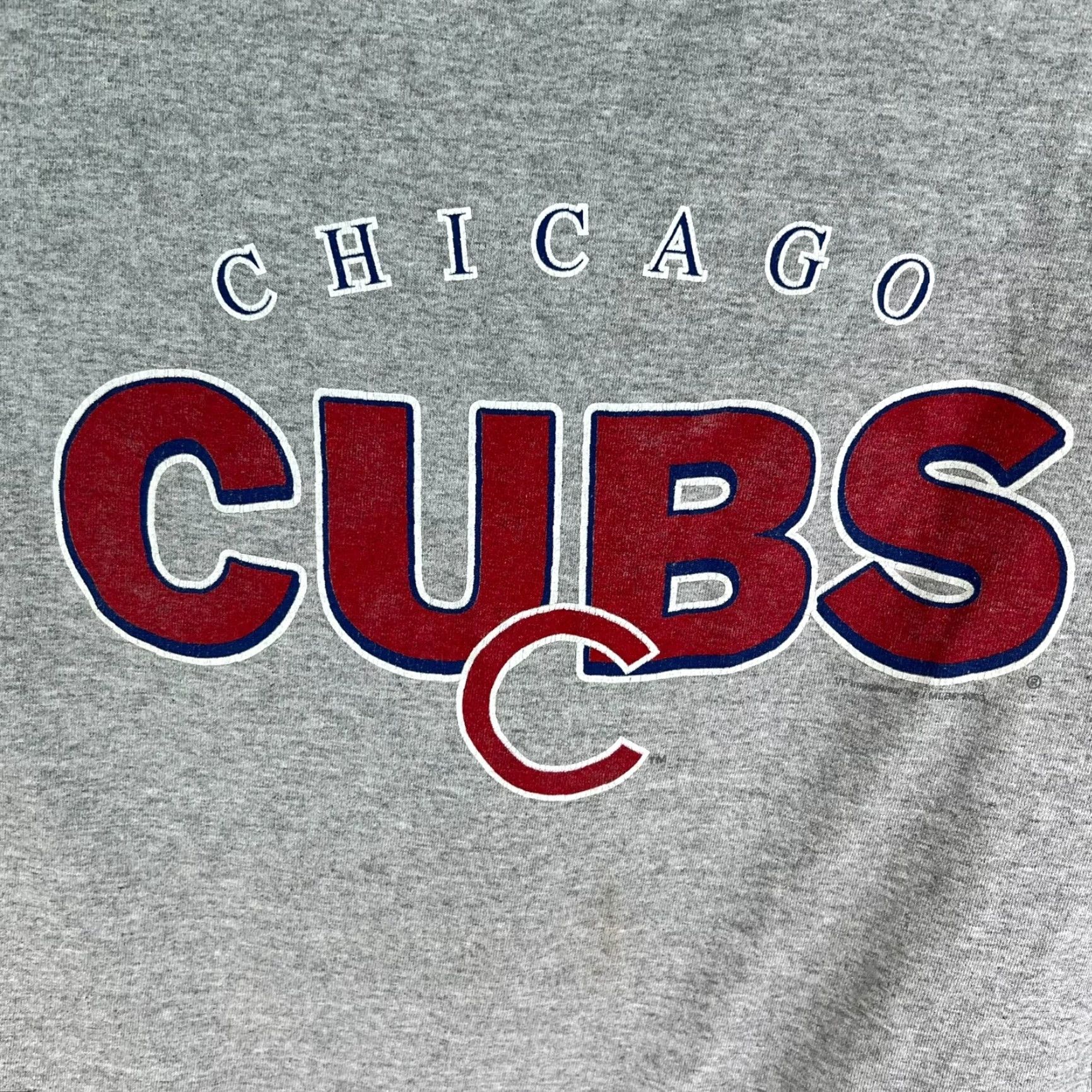 Lee VINTAGE Lee Chicago Cubs T-Shirt Mens 2XL Gray Graphic Print Crew Neck 90s Sports Size US XXL / EU 58 / 5 - 2 Thumbnail