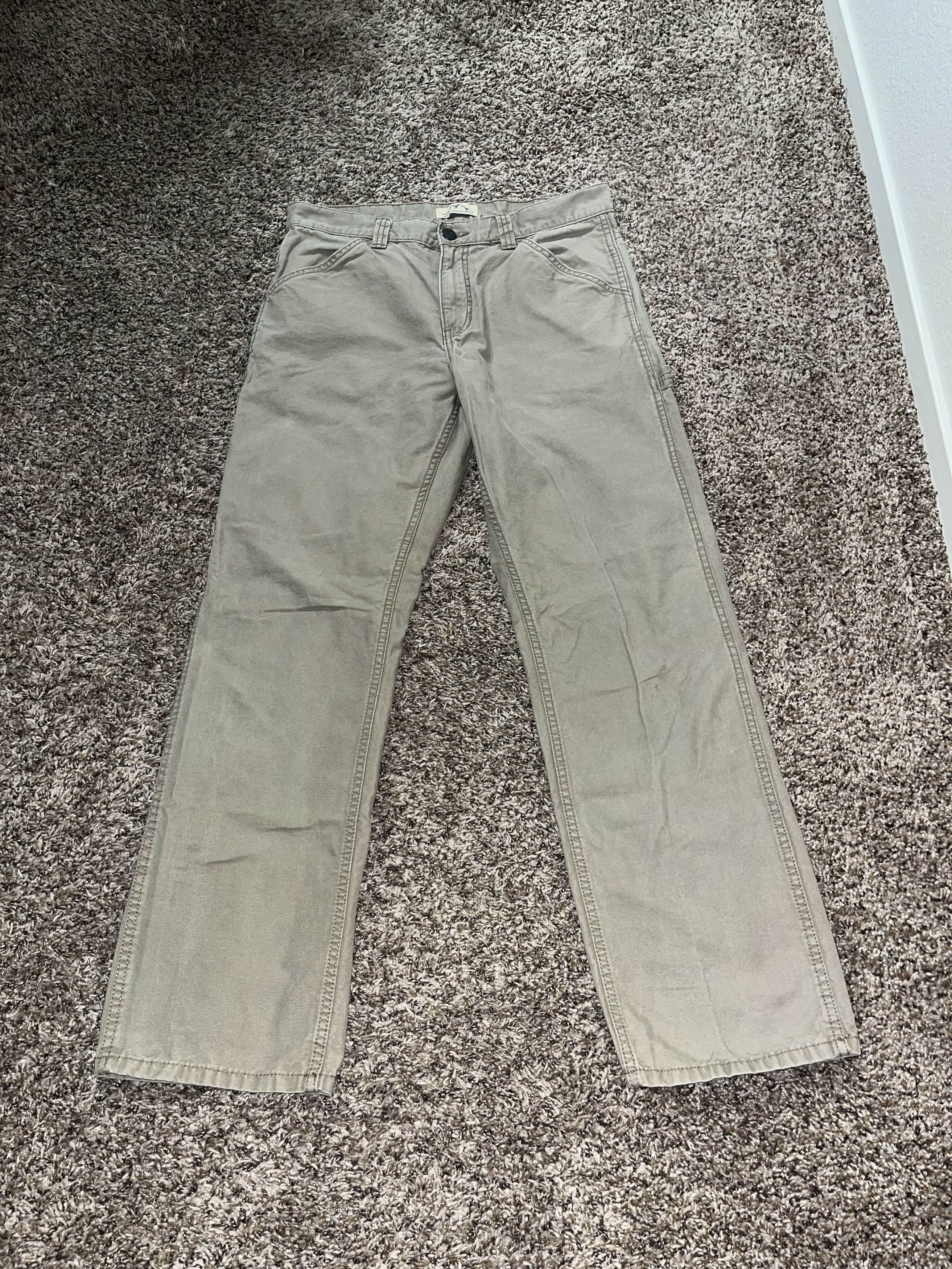 Carhartt Vintage 00s Blue Mountain Carpenter Khaki Pants Size US 32 / EU 48 - 2 Thumbnail