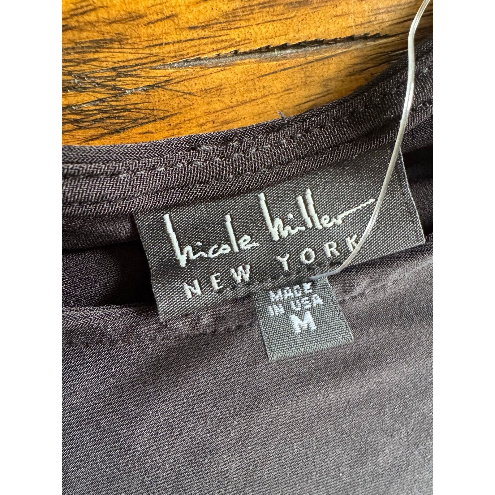 Nicole Miller NWT Nicole Miller Black Swing Dress Short Sleeve Stretch M Size M / US 6-8 / IT 42-44 - 4 Thumbnail