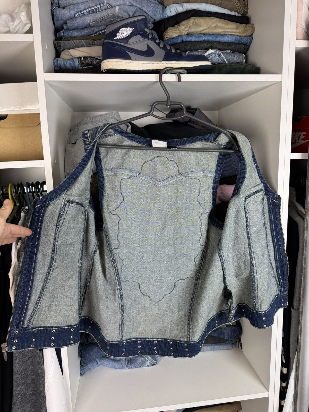 Harley Davidson Y2K Harley Davidson Women's Embellished Graphic Denim Vest Size M / US 6-8 / IT 42-44 - 20 Thumbnail