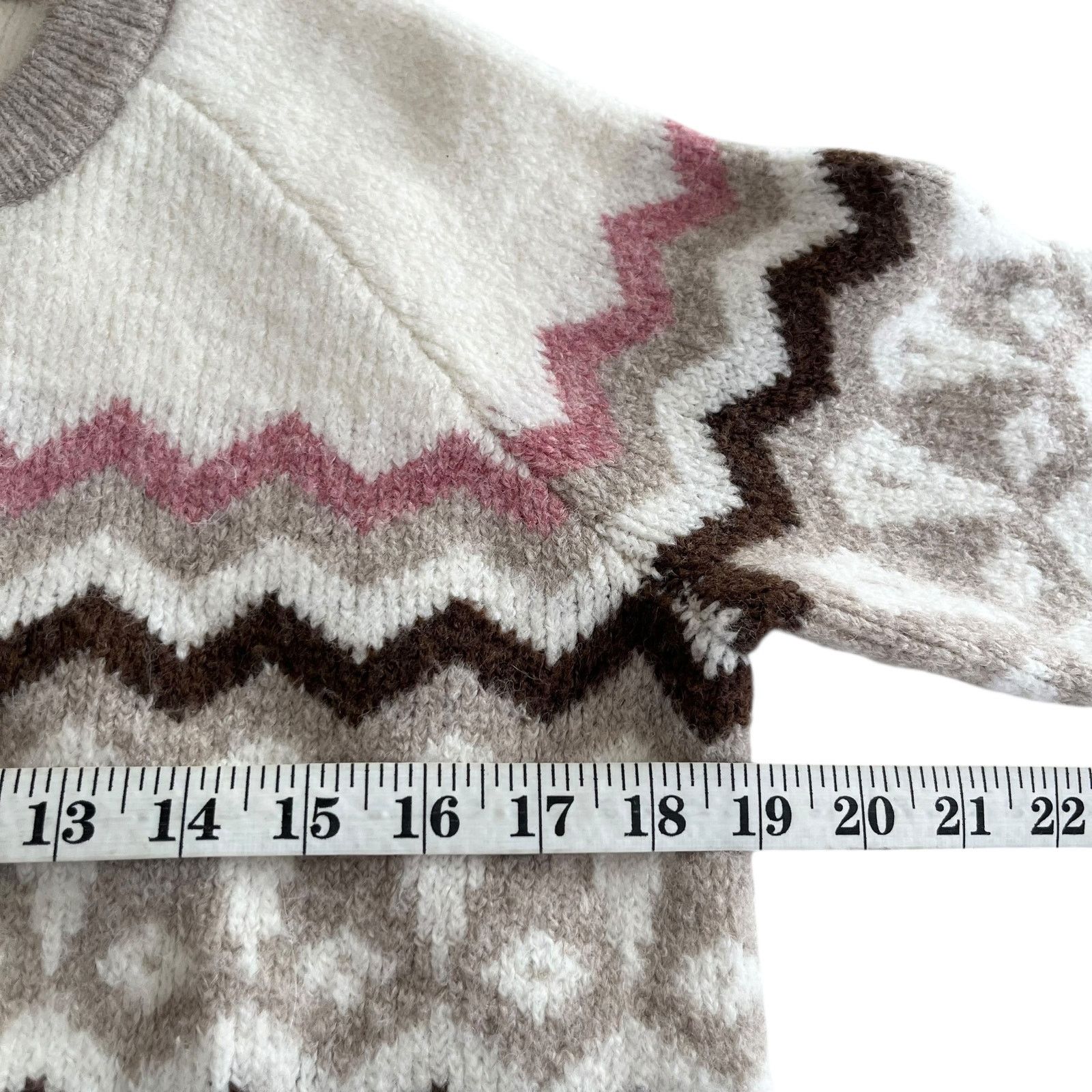 Madewell Madewell Fair Isle Markham Pullover Wool Alpaca Sweater Size XXS / US 00 / IT 34 - 6 Thumbnail
