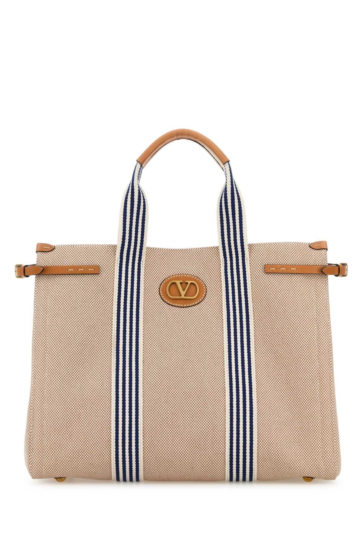 Valentino Two-Tone Canvas Antibes Shopping Bag Size ONE SIZE - 1 Thumbnail