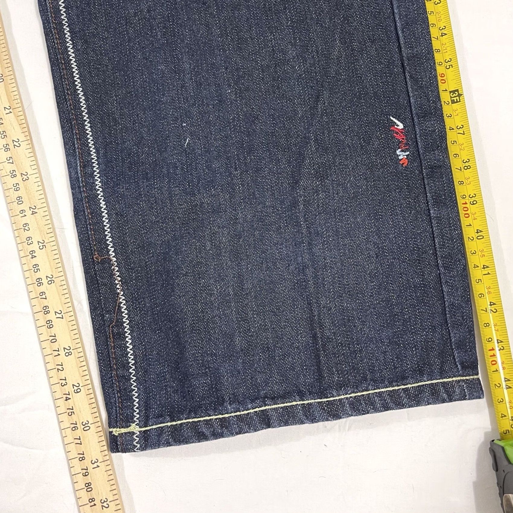 Coogi COOGI Jeans Shirt 38x34 Men 5-Pocket Knit Flap Pocket Embroidered Logo 90s Hip Hop Blue Cotton Baggy Relaxed Vintage No Size US M / EU 48-50 / 2 - 3 Thumbnail