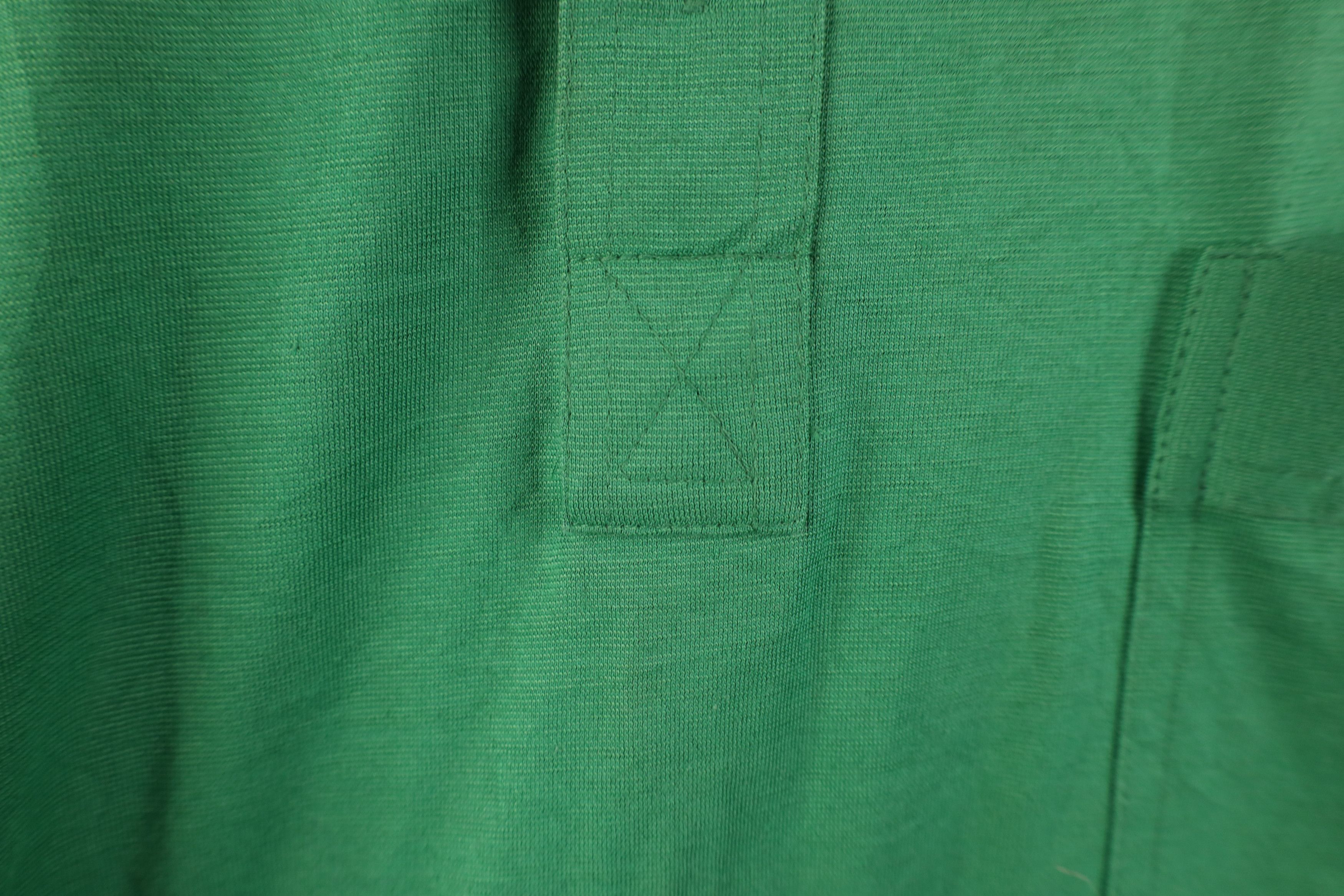 Vintage Vintage 70s Streetwear Knit Collared Golf Polo Shirt Green Size US L / EU 52-54 / 3 - 6 Thumbnail