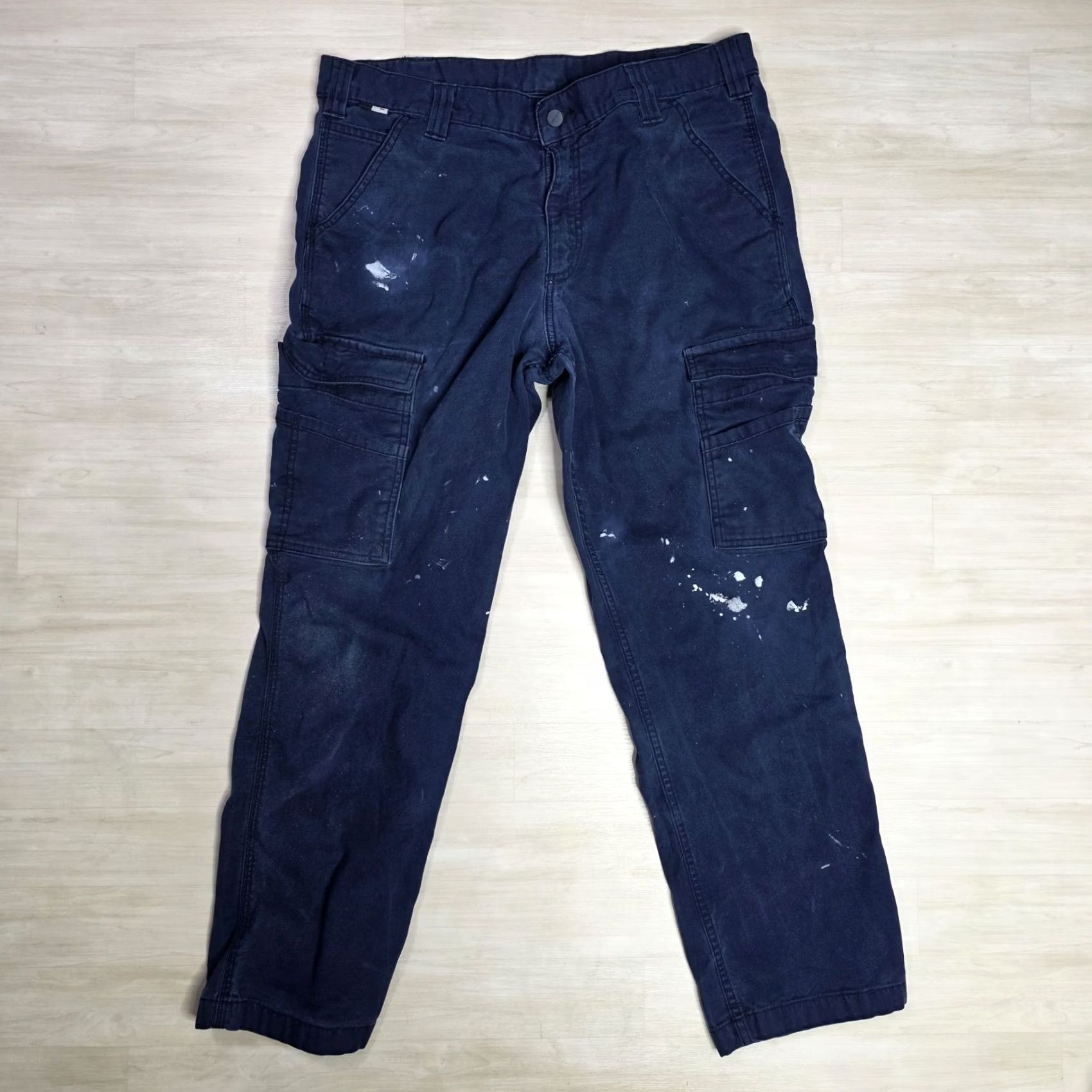 Carhartt Carhartt Cargo FR Distressed Painters Cargo Pants Mens 34 x 29 Flame Resistant Blue Size US 34 / EU 50 - 2 Thumbnail