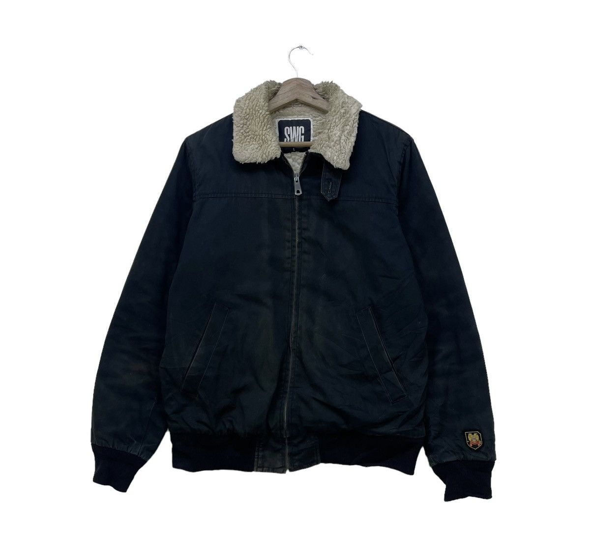 Buzz Rickson's × Swagger 💥Japanese Brand Vintage Distressed Swagger Shearling Jacket Size US M / EU 48-50 / 2 - 2 Thumbnail