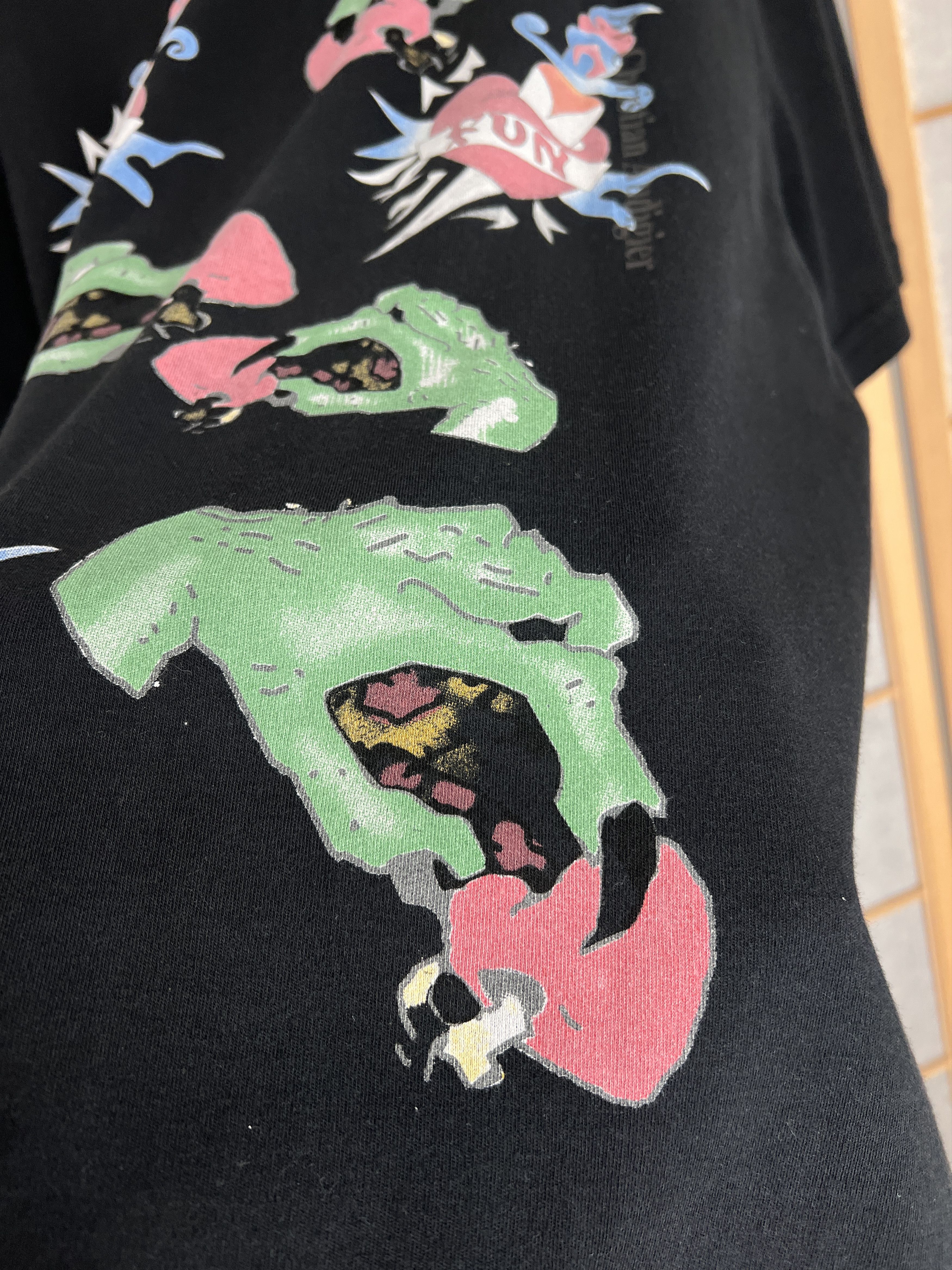 Ed Hardy Ed Hardy Superstar Rhinestones vintage printed t shirt tee Size US XL / EU 56 / 4 - 17 Thumbnail