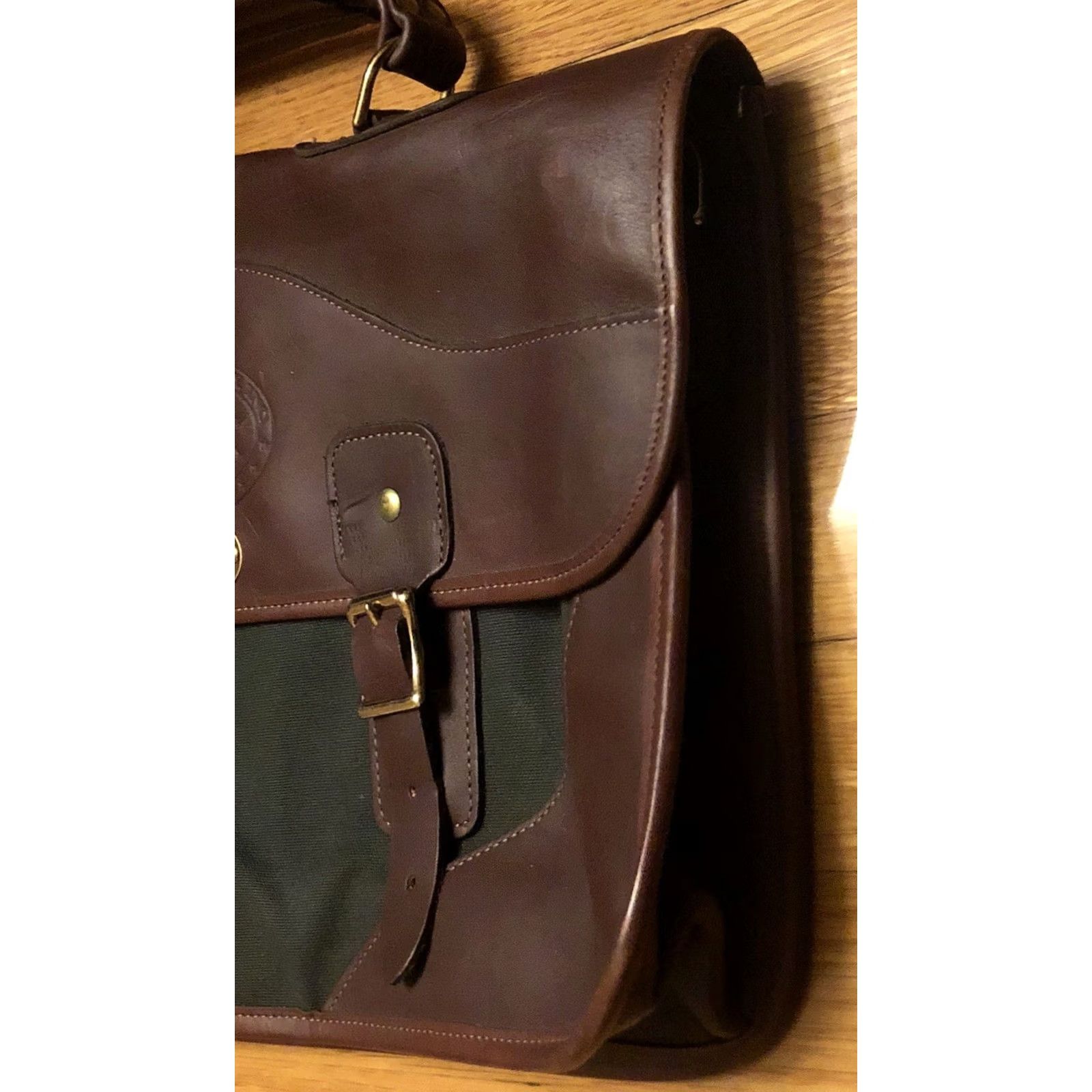 Orvis VINTAGE Orvis Messenger Bag Battenkill Canvas / Leather Briefcase Bag - NICE! Size ONE SIZE - 5 Thumbnail