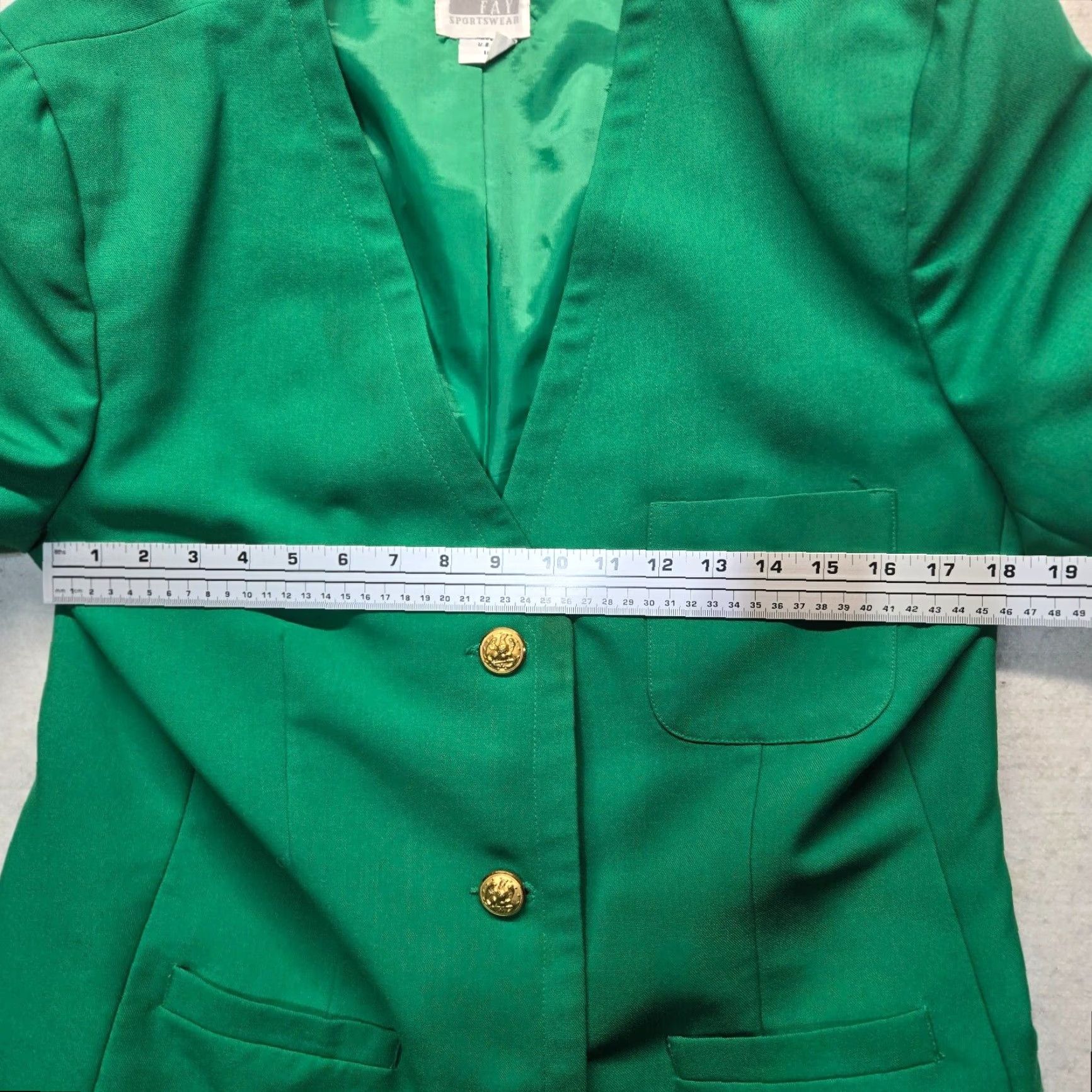 Vintage Vintage Leslie Fay Green Jacket Coat Long Sleeve Adult Women's Size 16 Size XXL / US 16-18 / IT 52-54 - 7 Thumbnail