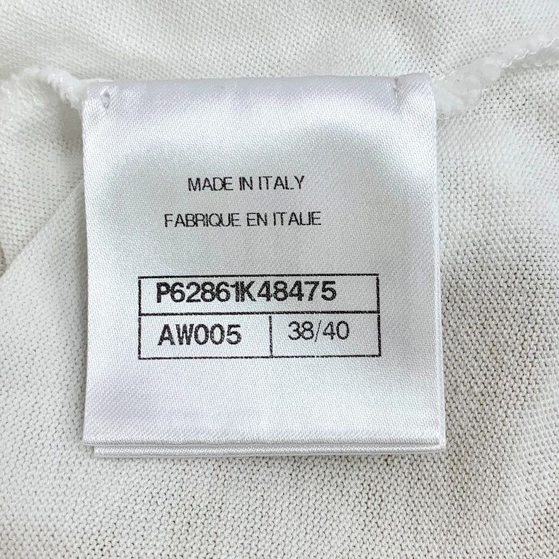 Chanel Chanel White logo embroidered cotton round-neck short-slee Size XS / US 0-2 / IT 36-38 - 7 Thumbnail