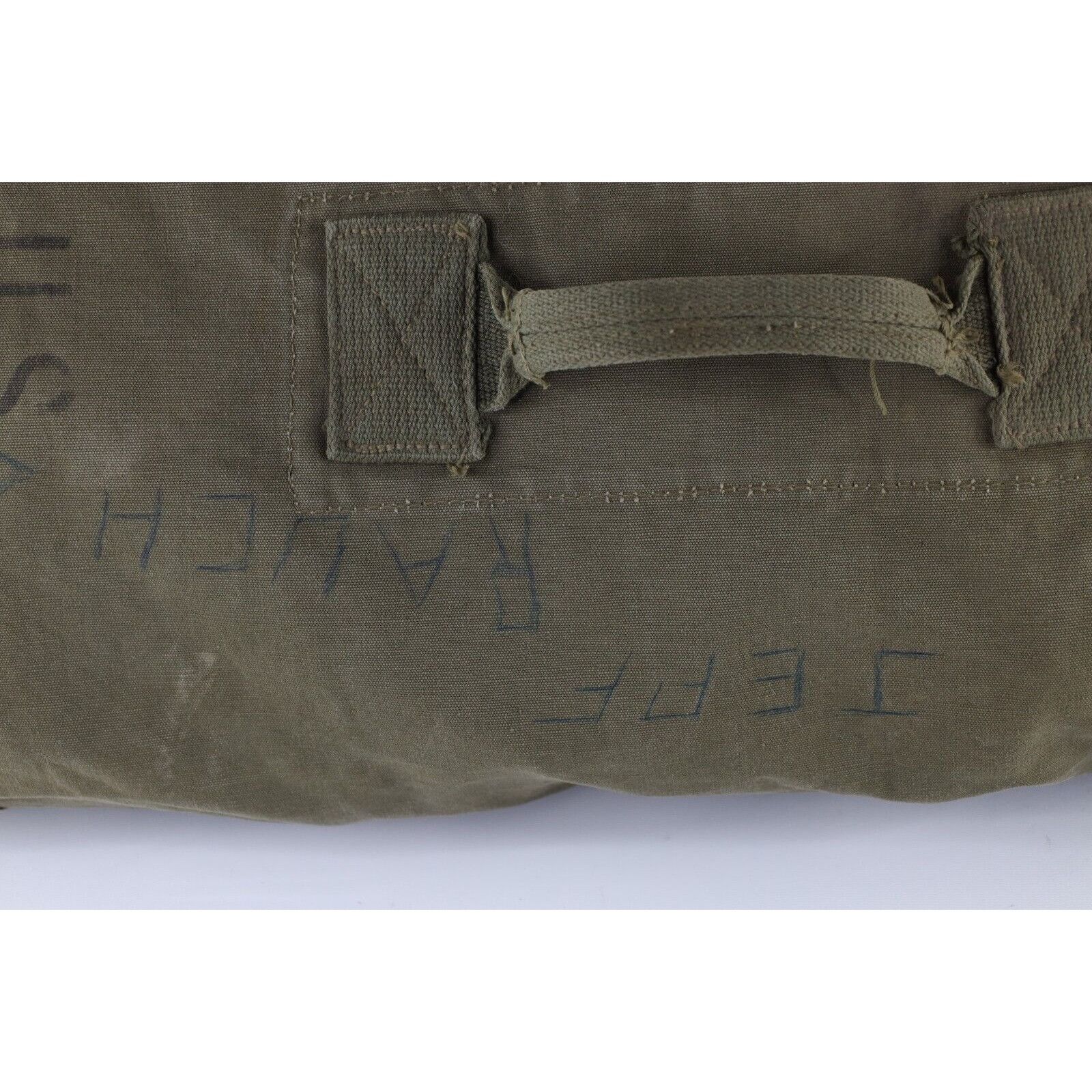 Vintage Vintage 50s Korean War Canvas Top Loader Duffel Bag Size ONE SIZE - 10 Thumbnail