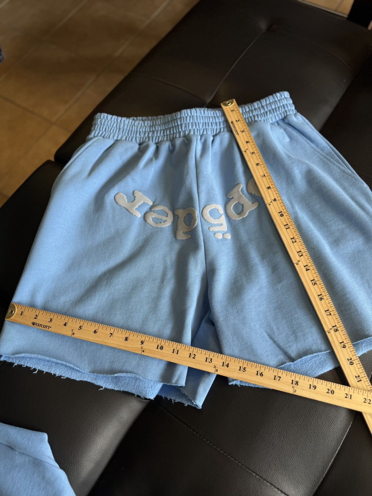 Sp5der Sp5der Sweatshorts Blue Size XL (NEW) Size US 34 / EU 50 - 5 Thumbnail