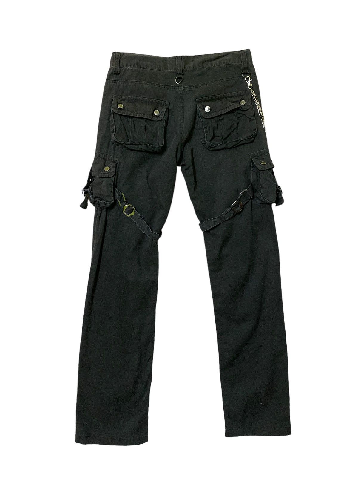 LOWBOX Rare LowBox Bondage Multipocket Punk Revolution Pants Size US 29 - 2 Thumbnail
