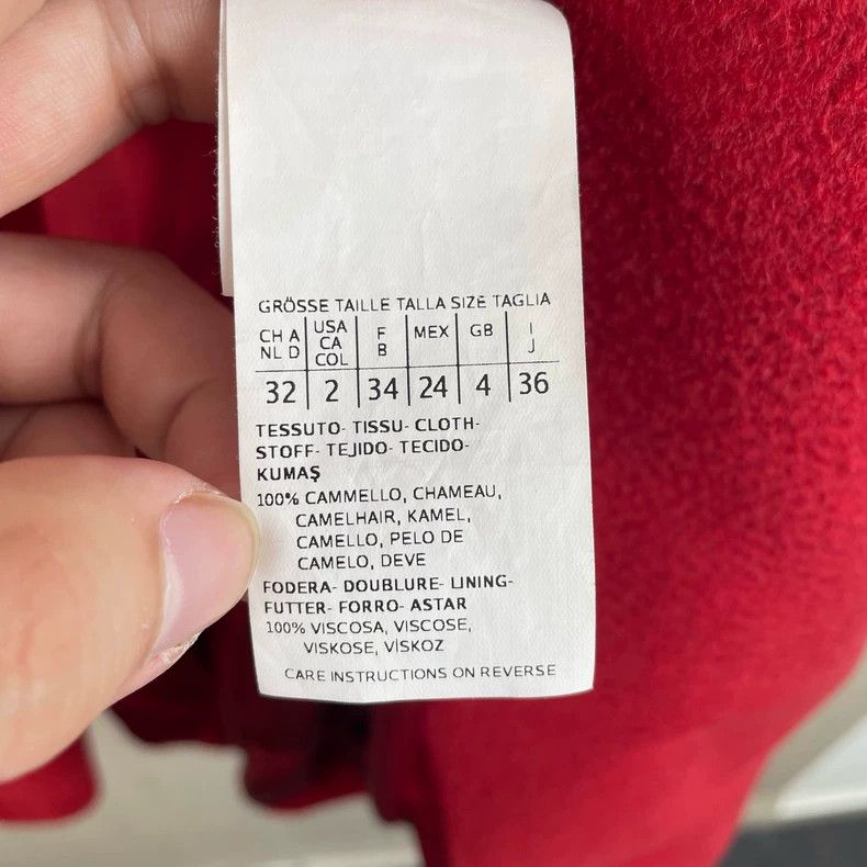 Max Mara Max Mara Red Camel Hair Bathrobe Size S / US 4 / IT 40 - 5 Thumbnail