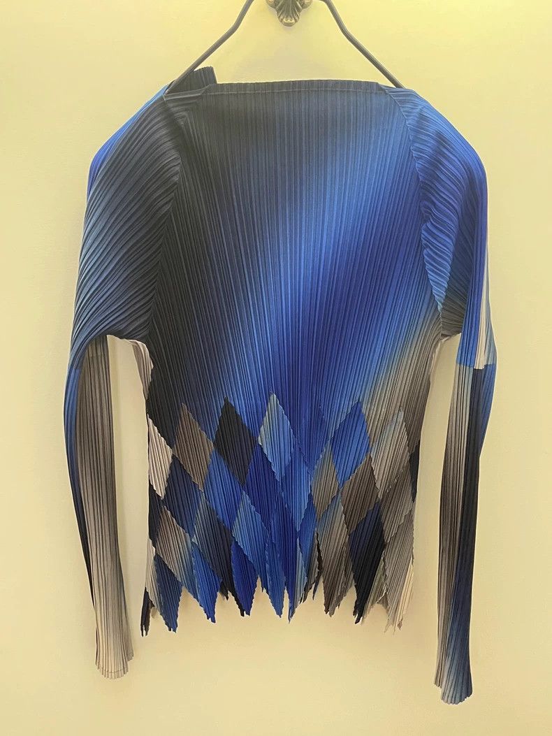 Issey Miyake Issey Miyake Diamond gradient long-sleeved shirt Size M / US 6-8 / IT 42-44 - 3 Thumbnail