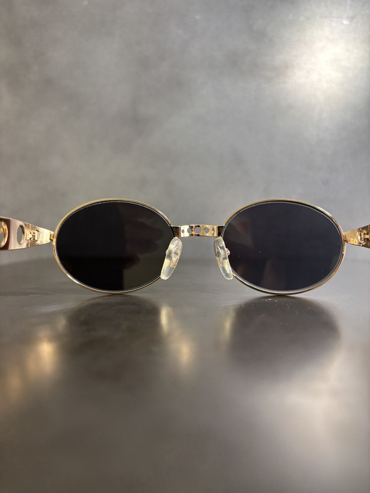 Designer NOS 1990s Sunglasses Metal JPG Diesel Sover Italy Deadstock Size ONE SIZE - 12 Thumbnail