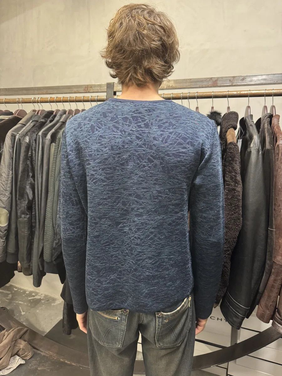 Balenciaga SS2013 Balenciaga Navy Textured Sweater by Nicolas Ghesquiere Size US XS / EU 42 / 0 - 5 Thumbnail