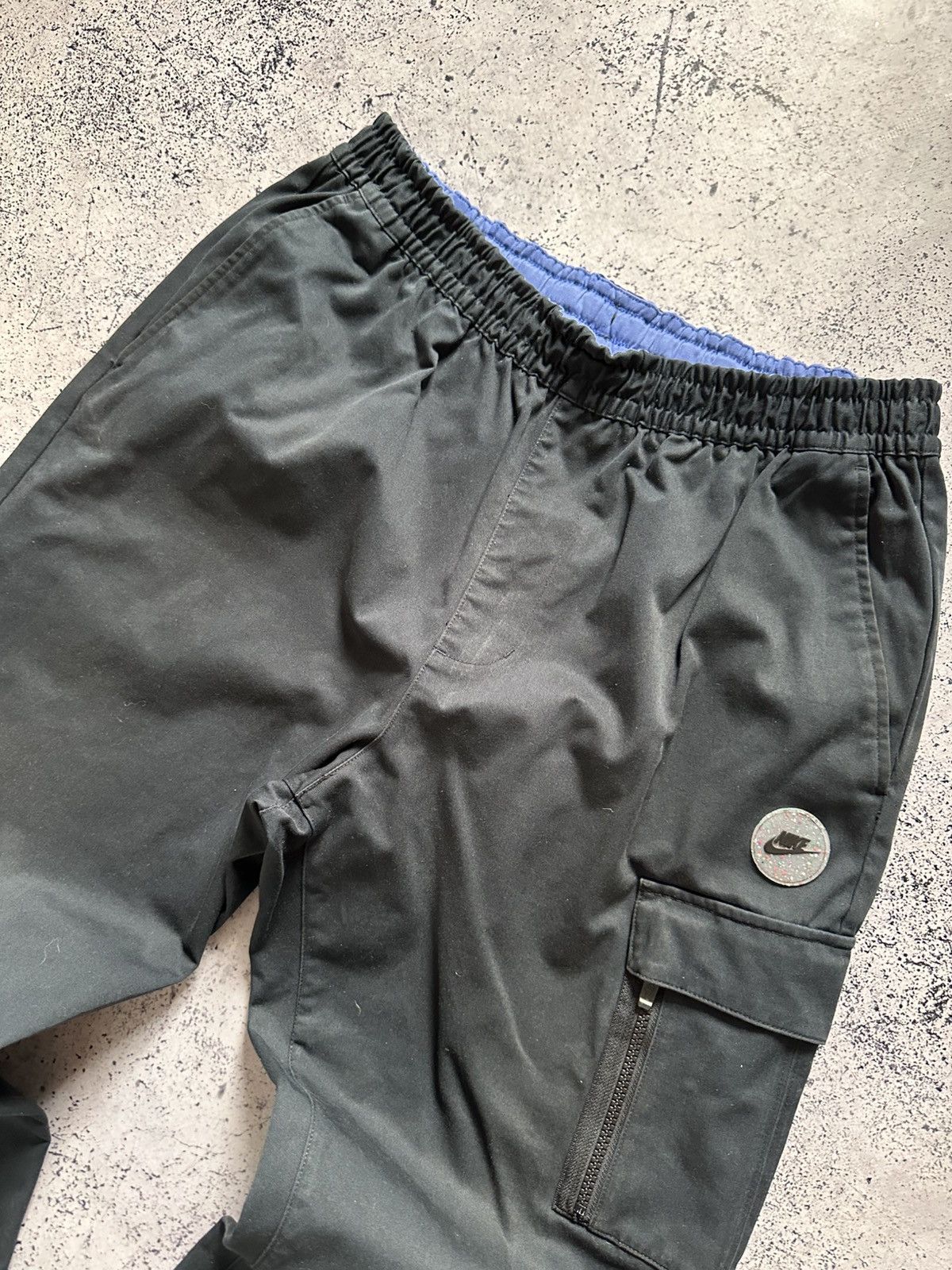 Nike Vintage Nike Oversized Track Pants Embroidered Logo Joggers Size US 34 / EU 50 - 2 Thumbnail