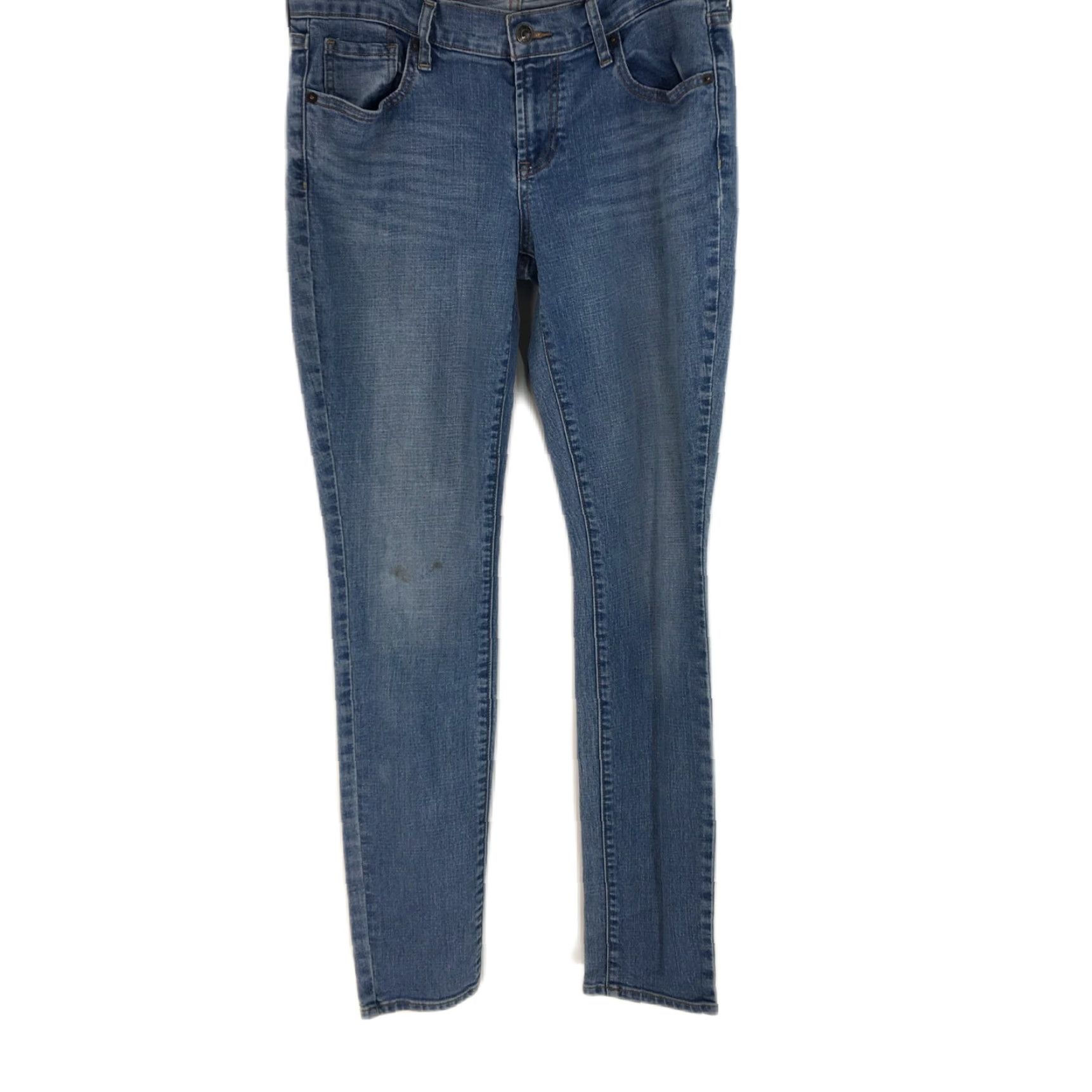 Old Navy Old Navy Jeans Women Flat Front Low Rise Straight Leg Blue Size 8L Long 32 in Waist 5-Pocket Denim Boots? Size 30" / US 8 / IT 44 - 2 Thumbnail
