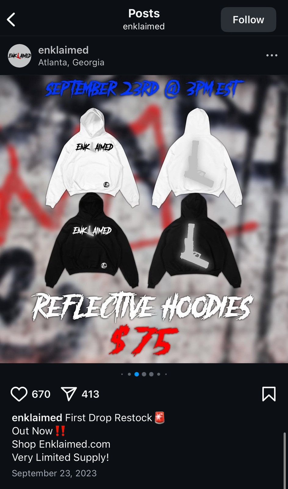 Other enklaimed hoodie Size US M / EU 48-50 / 2 - 3 Thumbnail