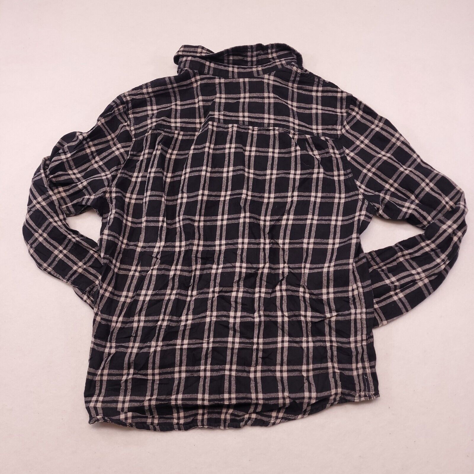 Arizona Jean Co. Arizona Jean Co Windowpane Flannel Shirt Womens Size L Black Size L / US 10 / IT 46 - 11 Thumbnail
