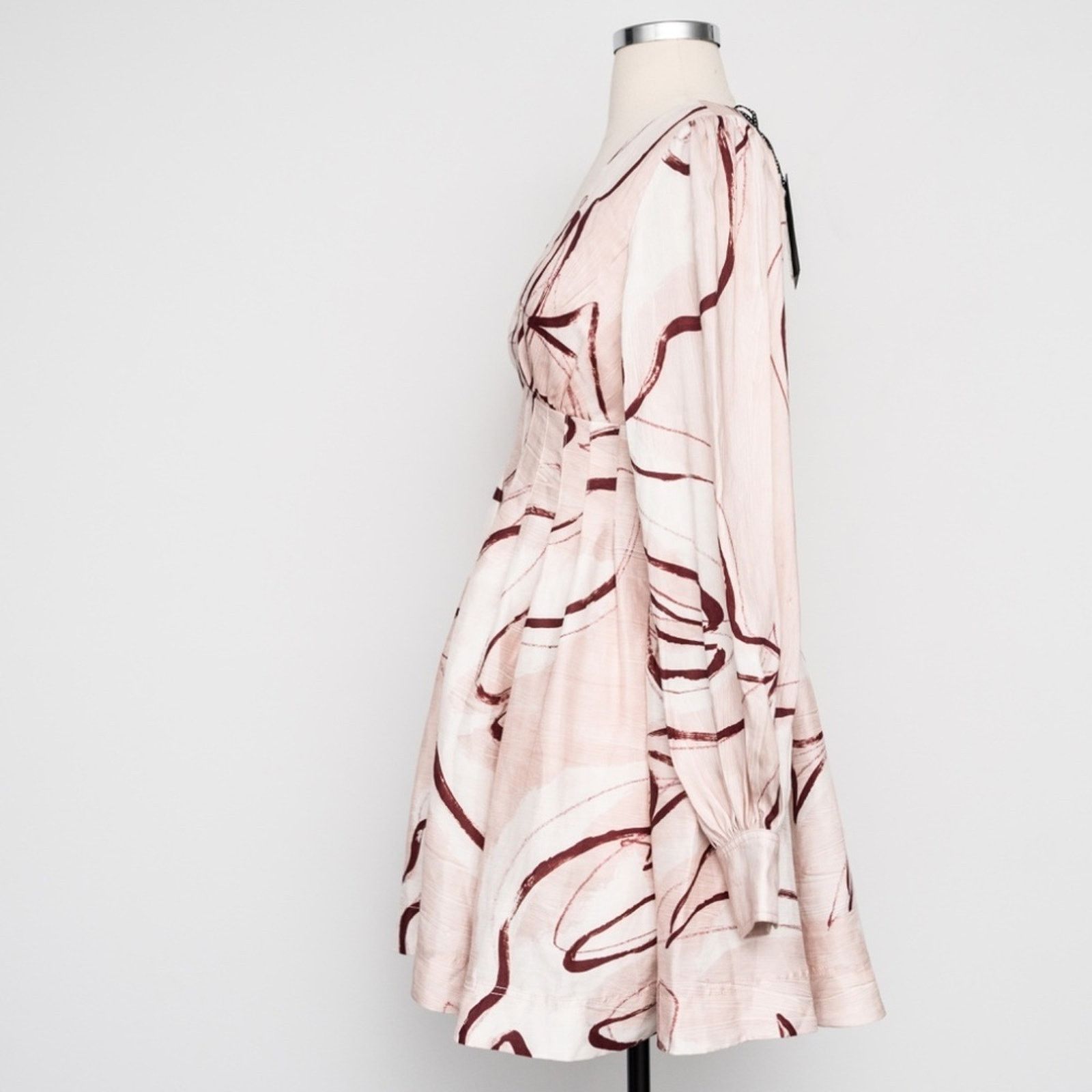 Aje Aje. Amelia Plunge Mini Dress. Size XS / US 0-2 / IT 36-38 - 9 Thumbnail