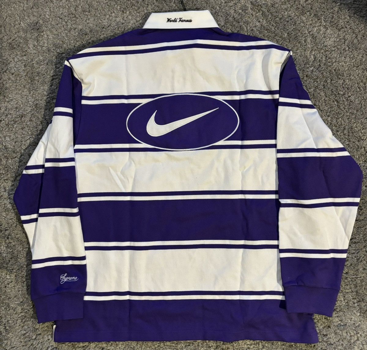 Supreme x Nike Stripe Rugby 