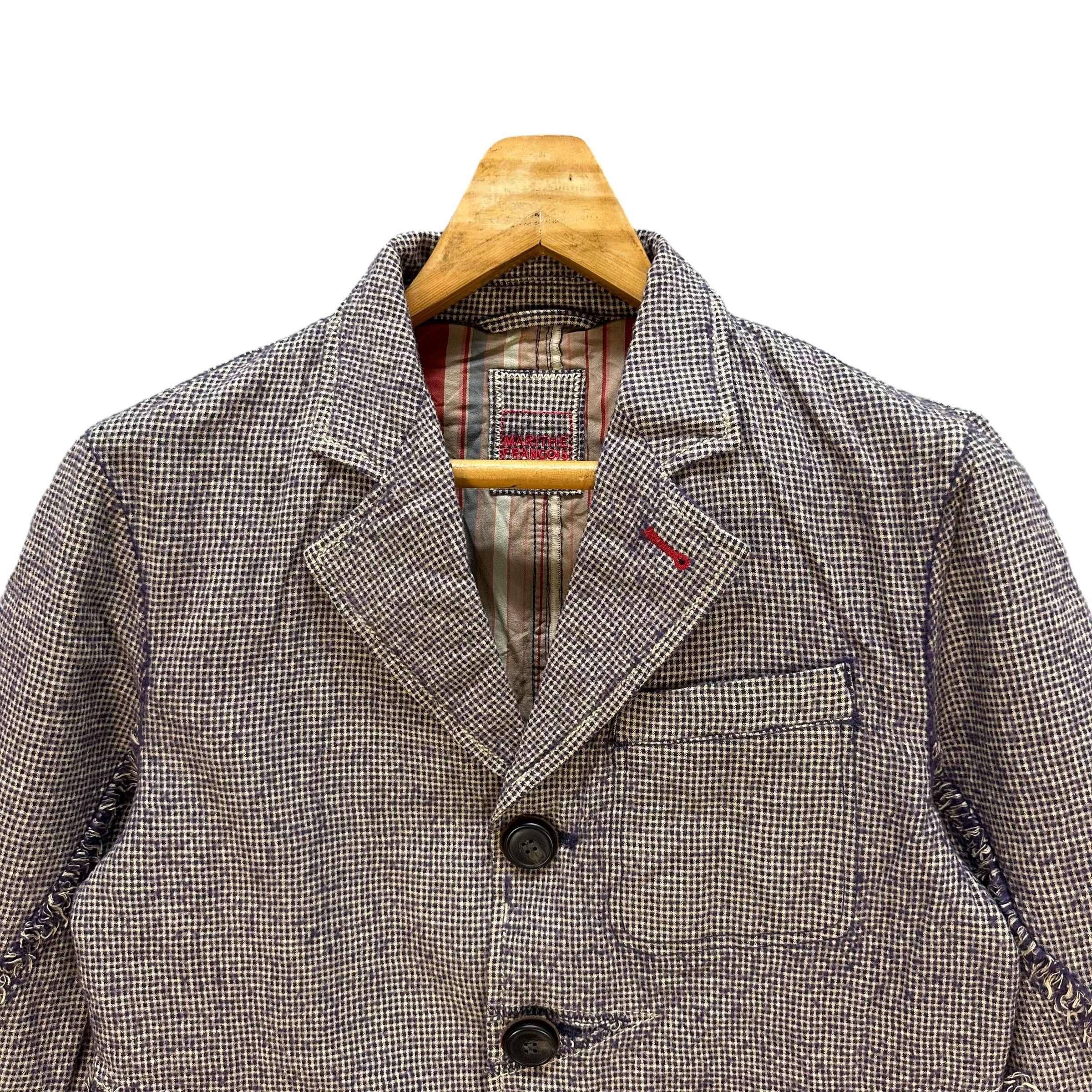 Marithe + Francois Girbaud MFG Deconstructed Designs Wool Crop Blazers #A53-1239 Size US S / EU 44-46 / 1 - 2 Thumbnail