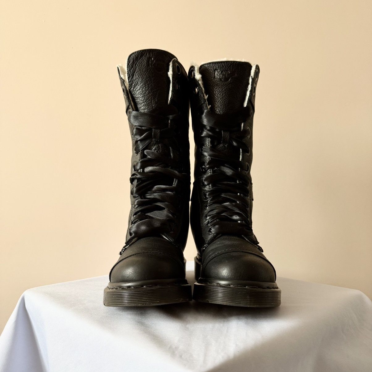 Dr. Martens Dr Martens 1914 Triumph Amilie Leather Biker Boots Heels Size US 6 / IT 36 - 6 Thumbnail