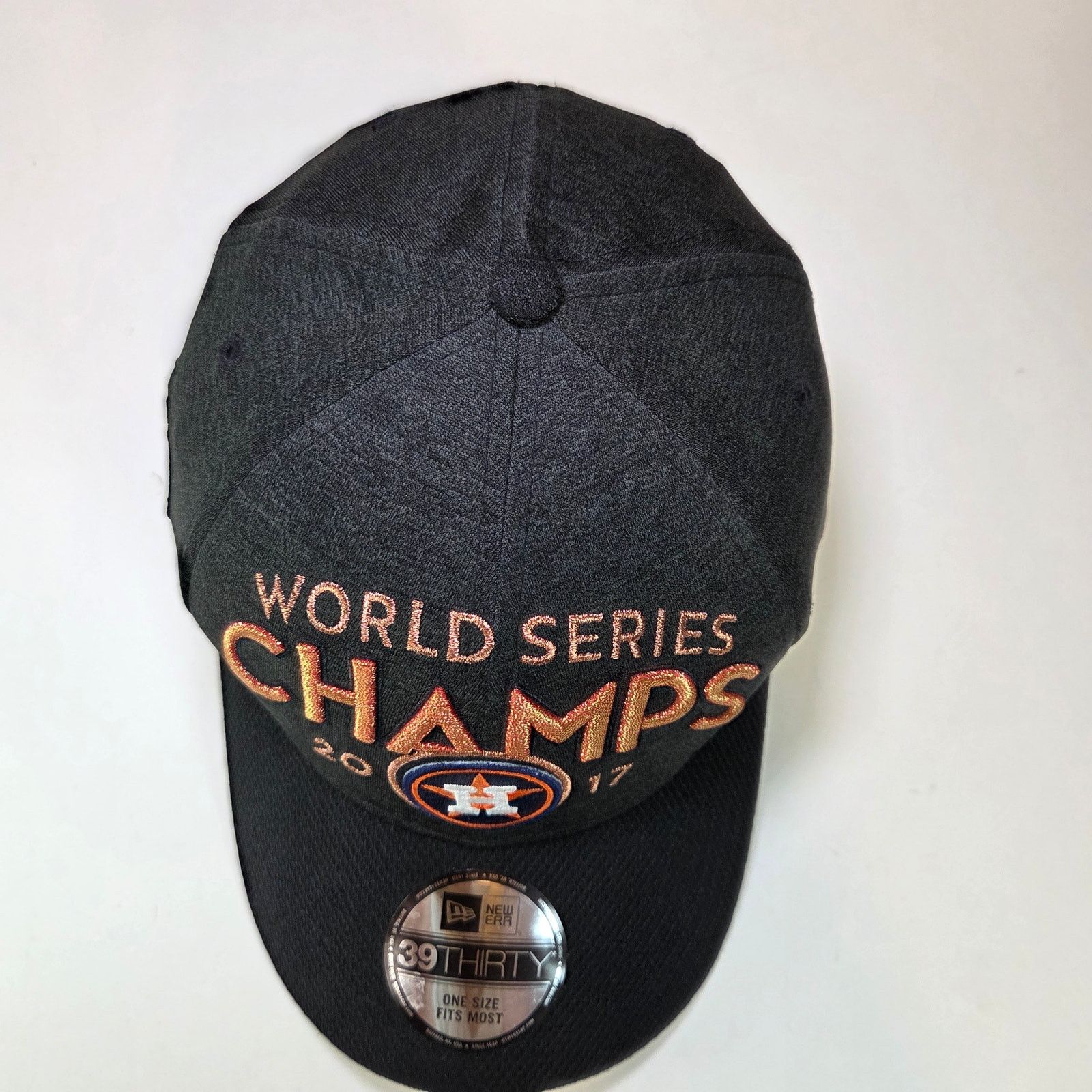 New Era New Era 39THIRTY Houston Astros 2017 Champs Hat OSFM Size ONE SIZE - 5 Thumbnail