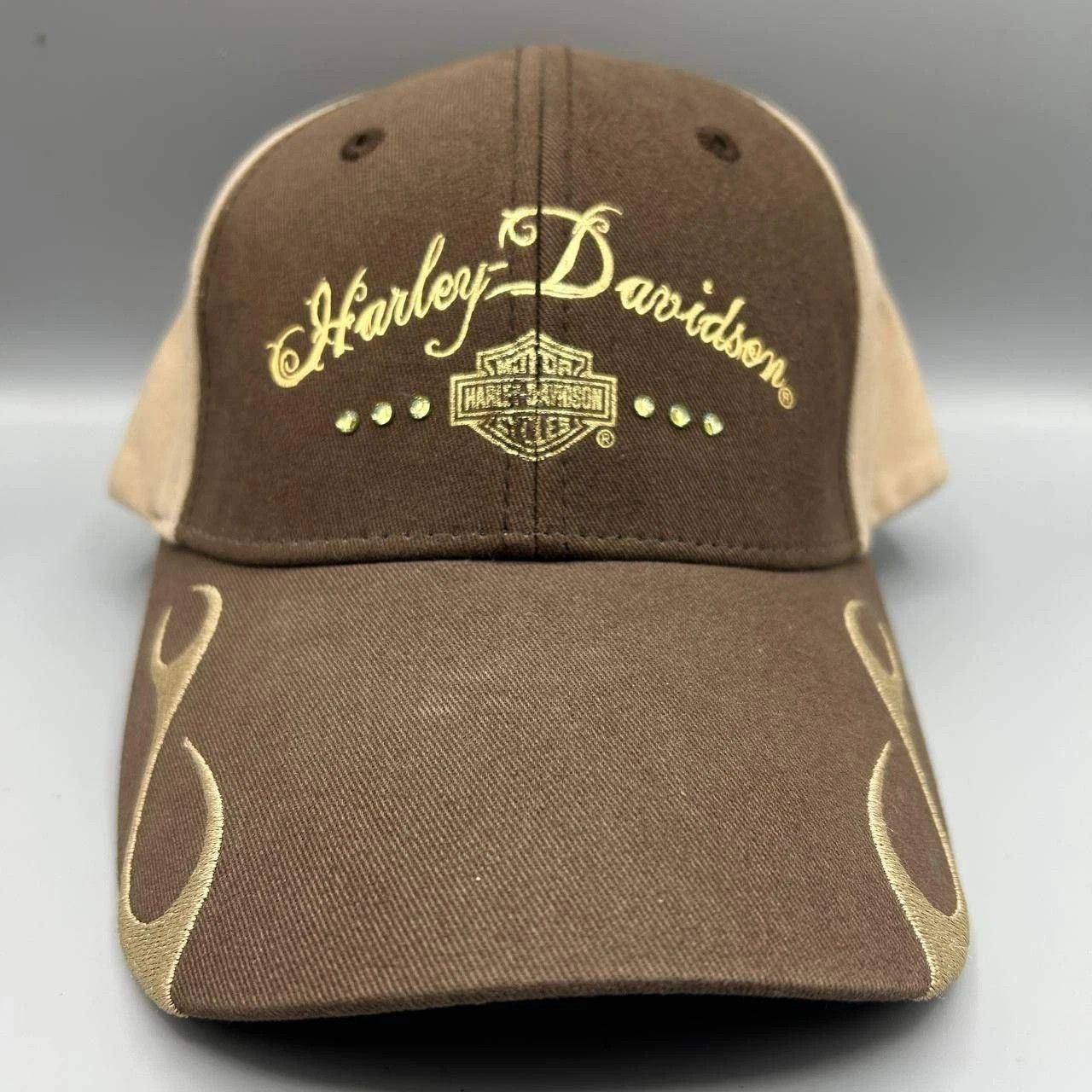 Harley Davidson Harley Davidson Motorcycles Hat Embroidered StrapBack Cotton Size ONE SIZE - 1 Thumbnail