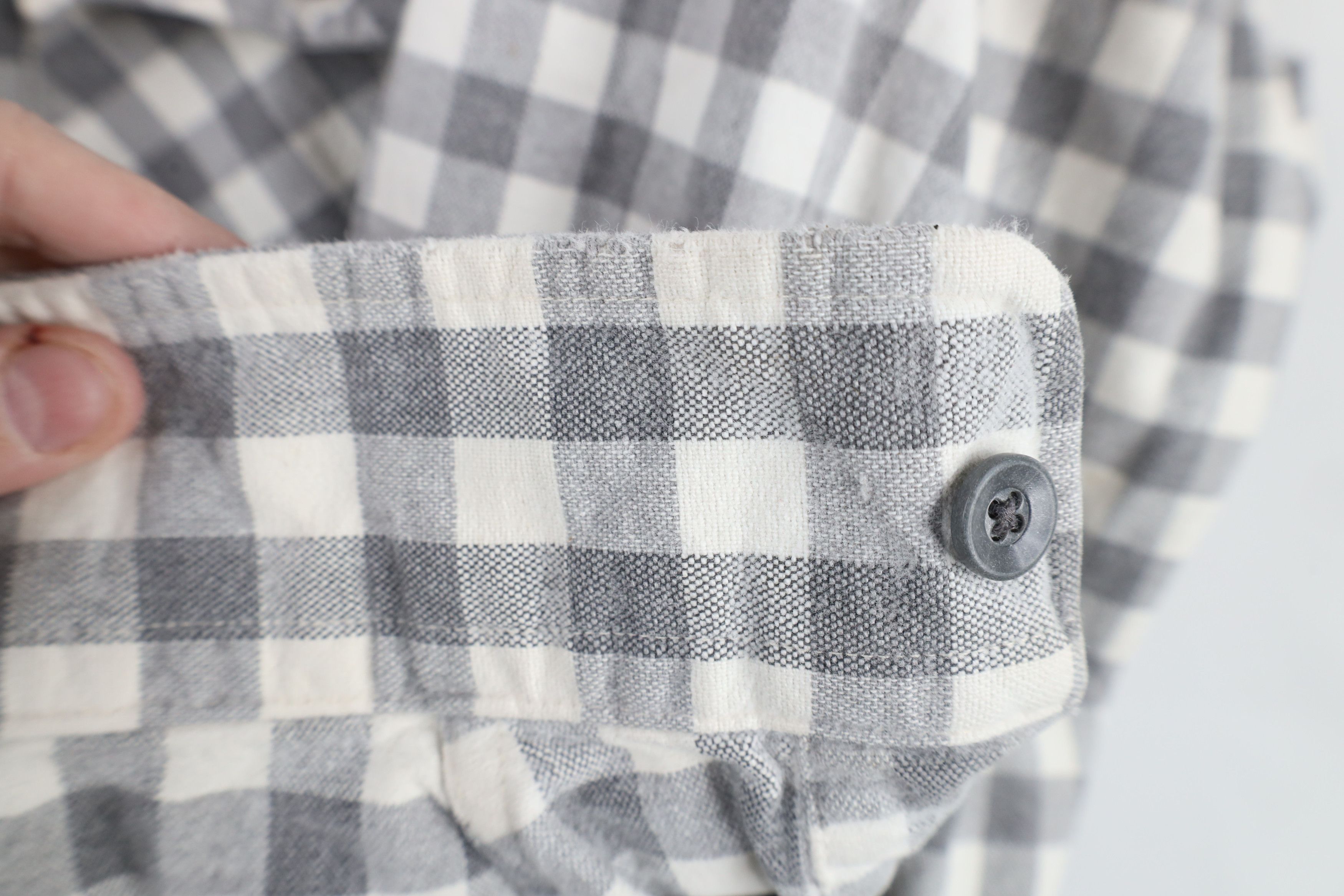 L.L. Bean × Vintage Vintage 90s LL Bean Chamois Cloth Button Shirt Plaid USA Size US L / EU 52-54 / 3 - 4 Thumbnail