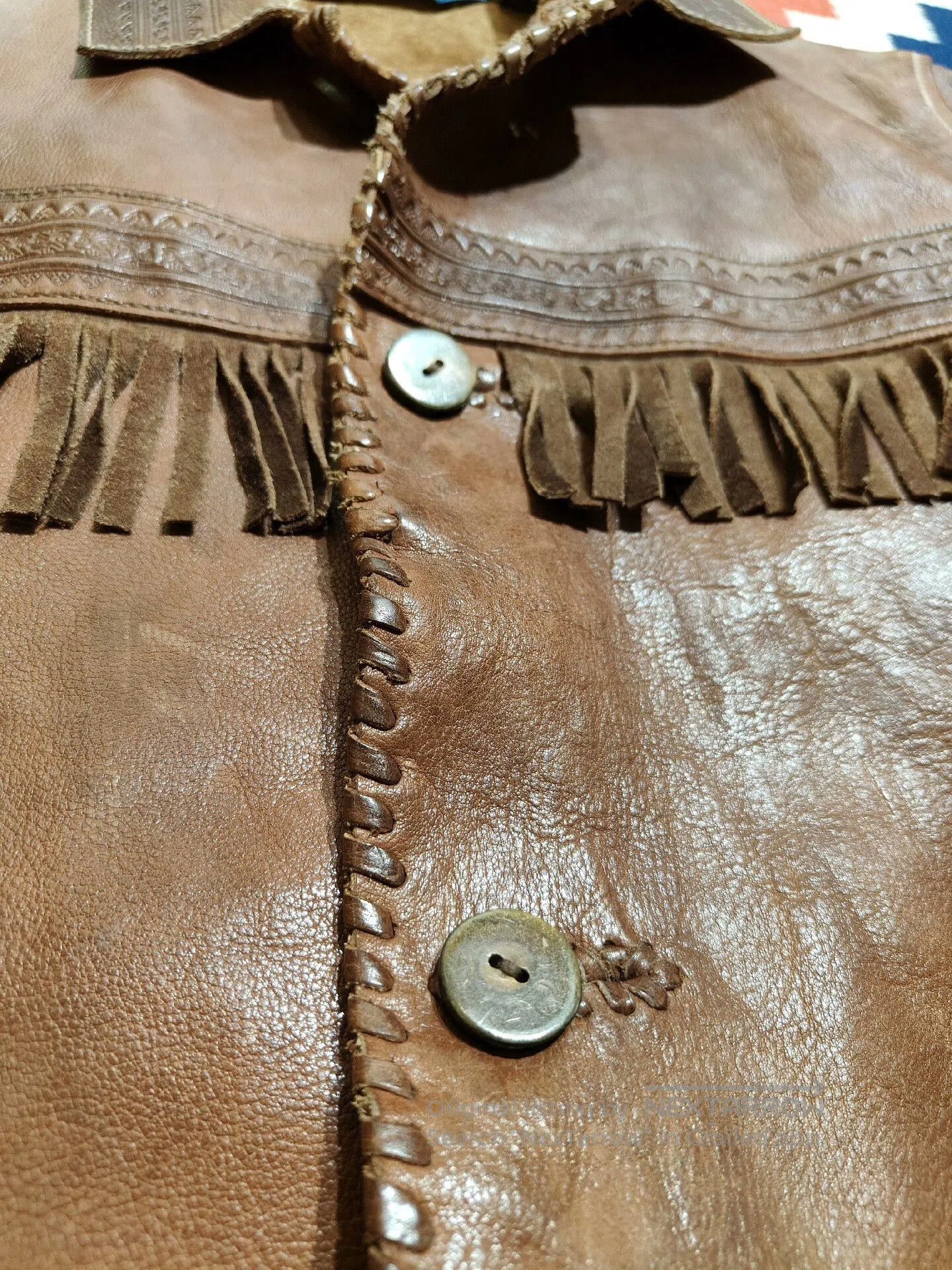 VINNY's Vintage Ralph Lauren Fringed Leather Jacket. Size US M / EU 48-50 / 2 - 6 Thumbnail