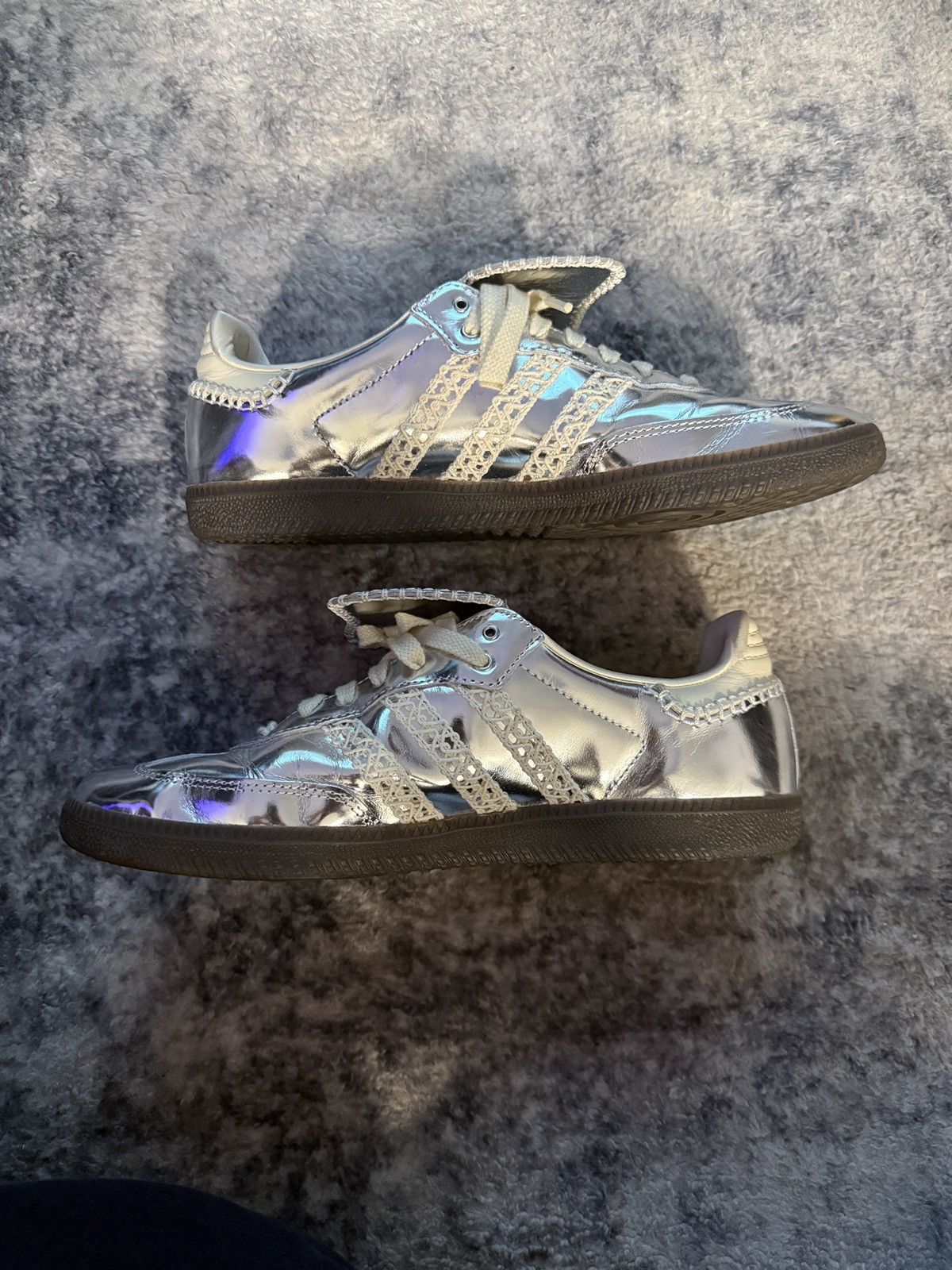 Adidas × Wales Bonner adidas x wales bonner silver sneakers Size US 10 / EU 43 - 2 Thumbnail