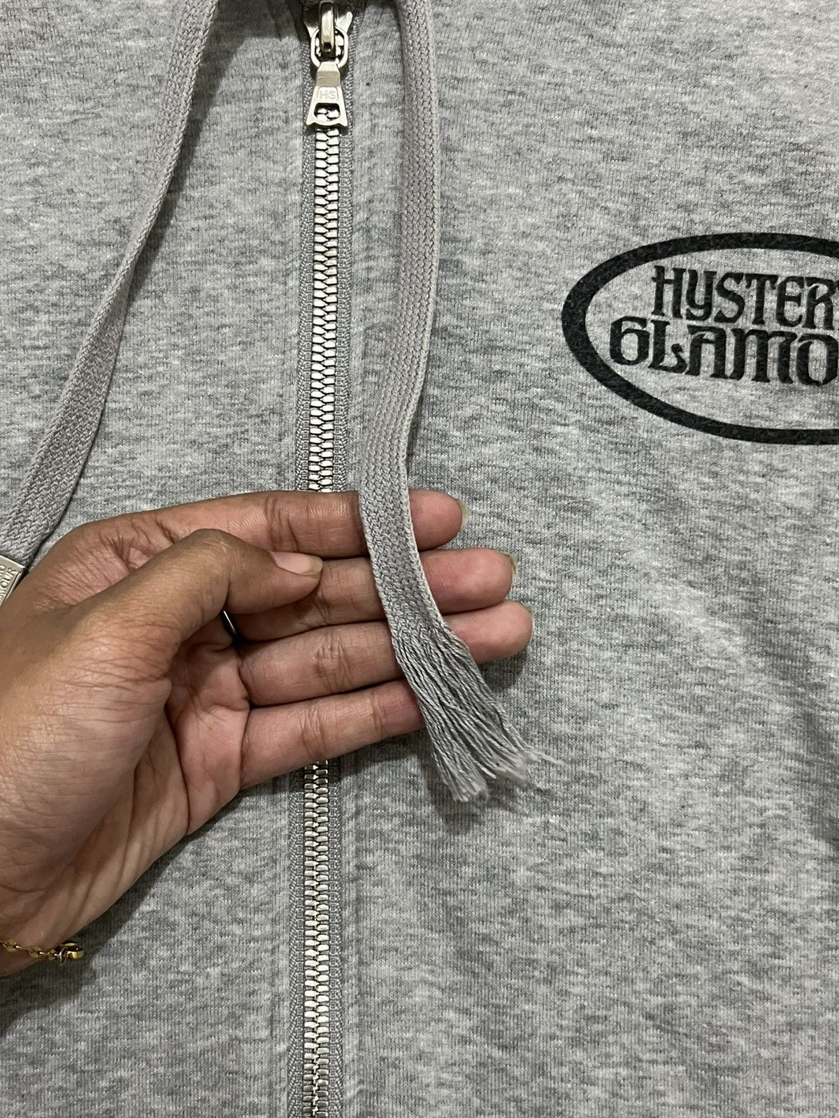 Hysteric Glamour Hysteric Glamour "Art Nouveau Girl" Graphic Zip-Up Hoodie Size US XS / EU 42 / 0 - 14 Thumbnail
