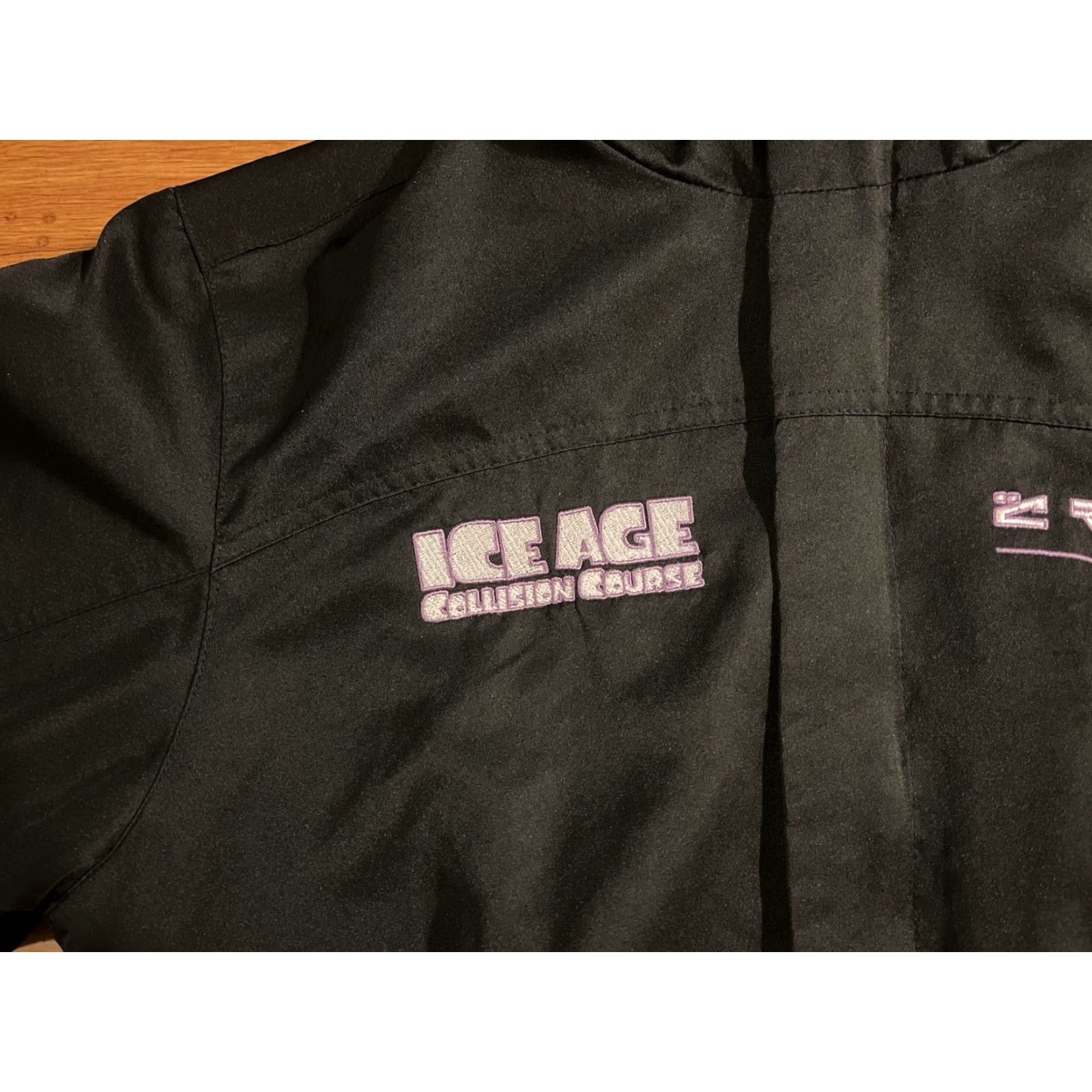 Vintage Ice Age Collision Course Scrat Jacket Men’s S Black Windbreaker Short Jacket 42 Chest Logo Embroidered North End Regular Mens Size US L / EU 52-54 / 3 - 3 Thumbnail