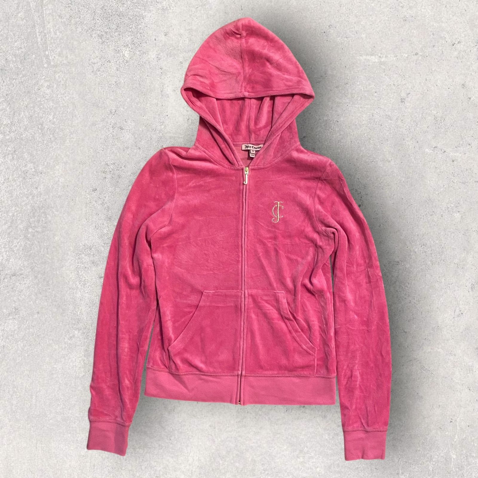 Juicy Couture Vintage Y2K Juicy Couture Velour Track Jacket Hoodie Size M / US 6-8 / IT 42-44 - 1 Thumbnail