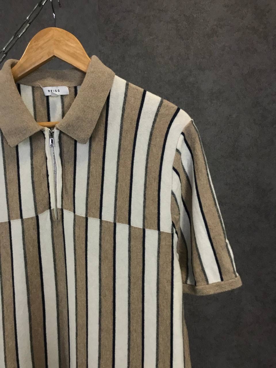 Reiss Reiss designer wool polo tee Size US L / EU 52-54 / 3 - 2 Thumbnail